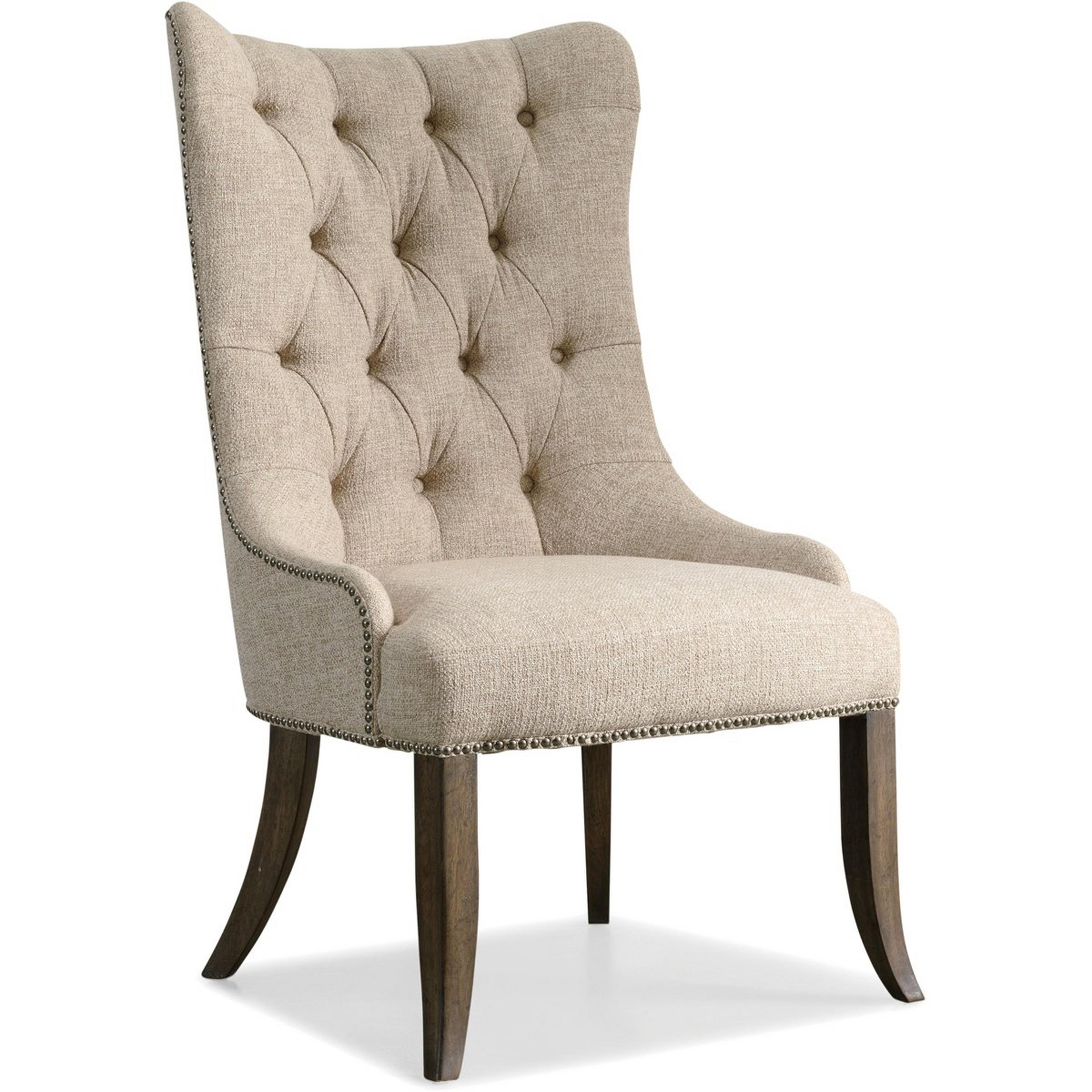 A Socrates Dining Chair with Beige / Medium Wood color