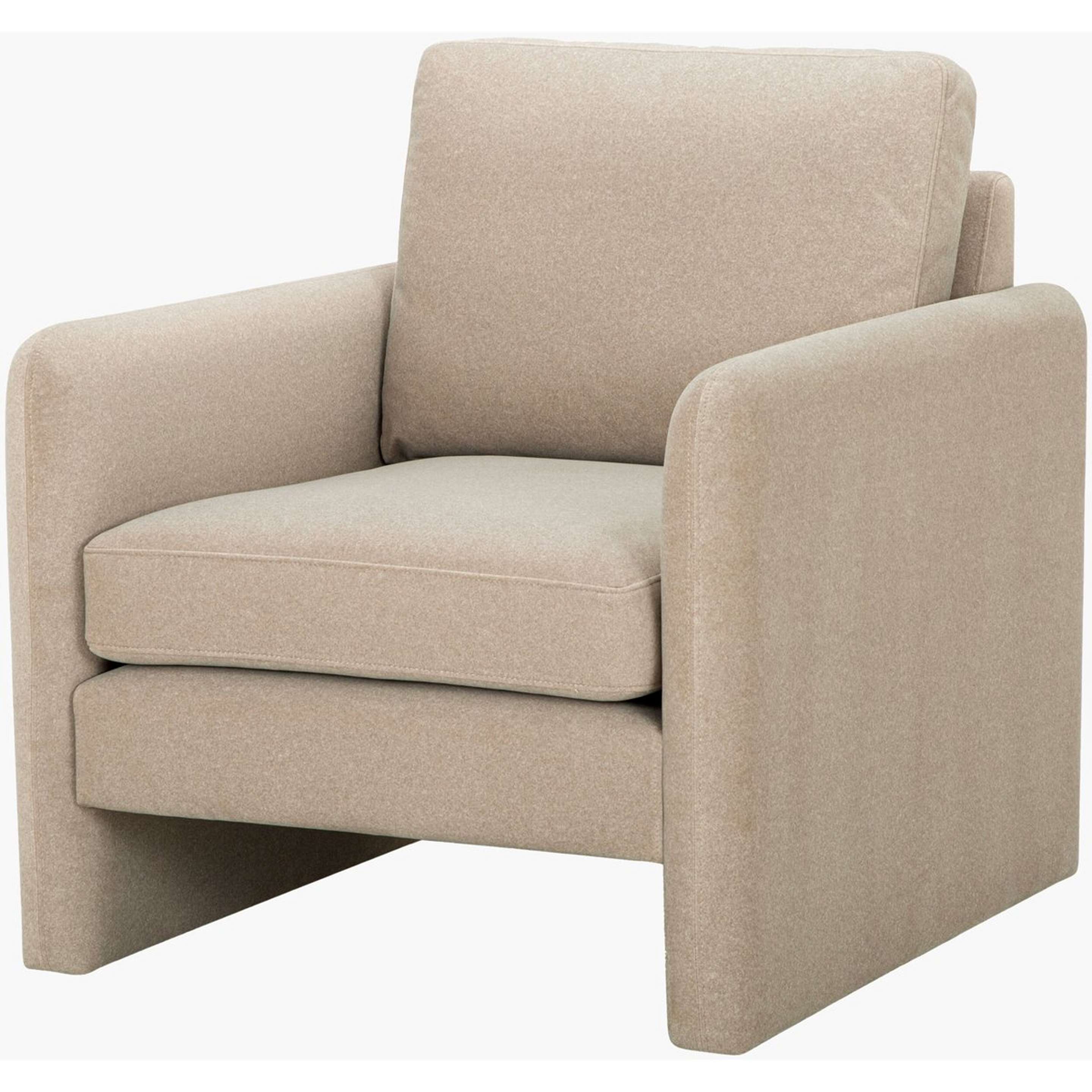 A Kenna Accent Chair with Beige color