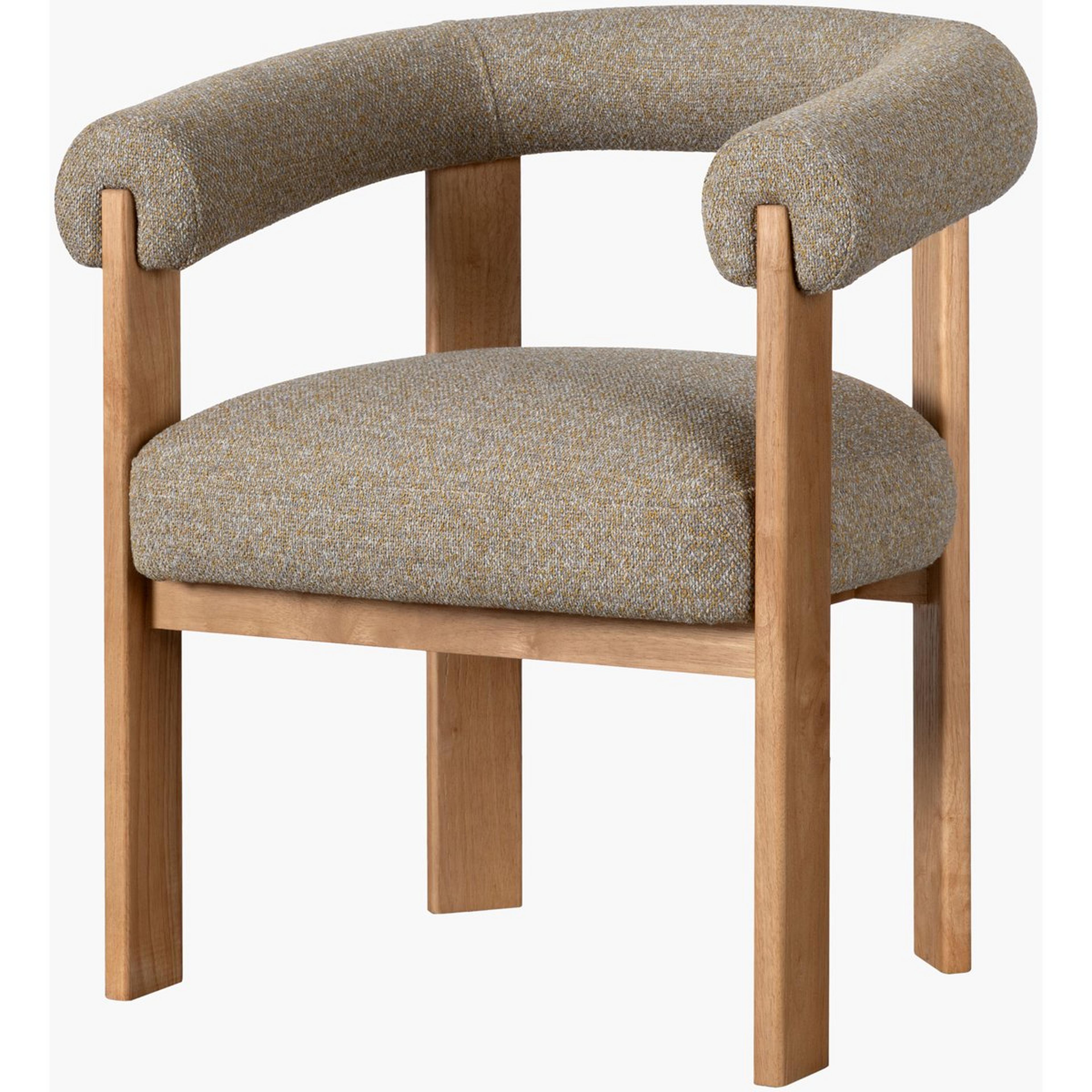 A Ximeno Dining Chair with Gray / Wood color