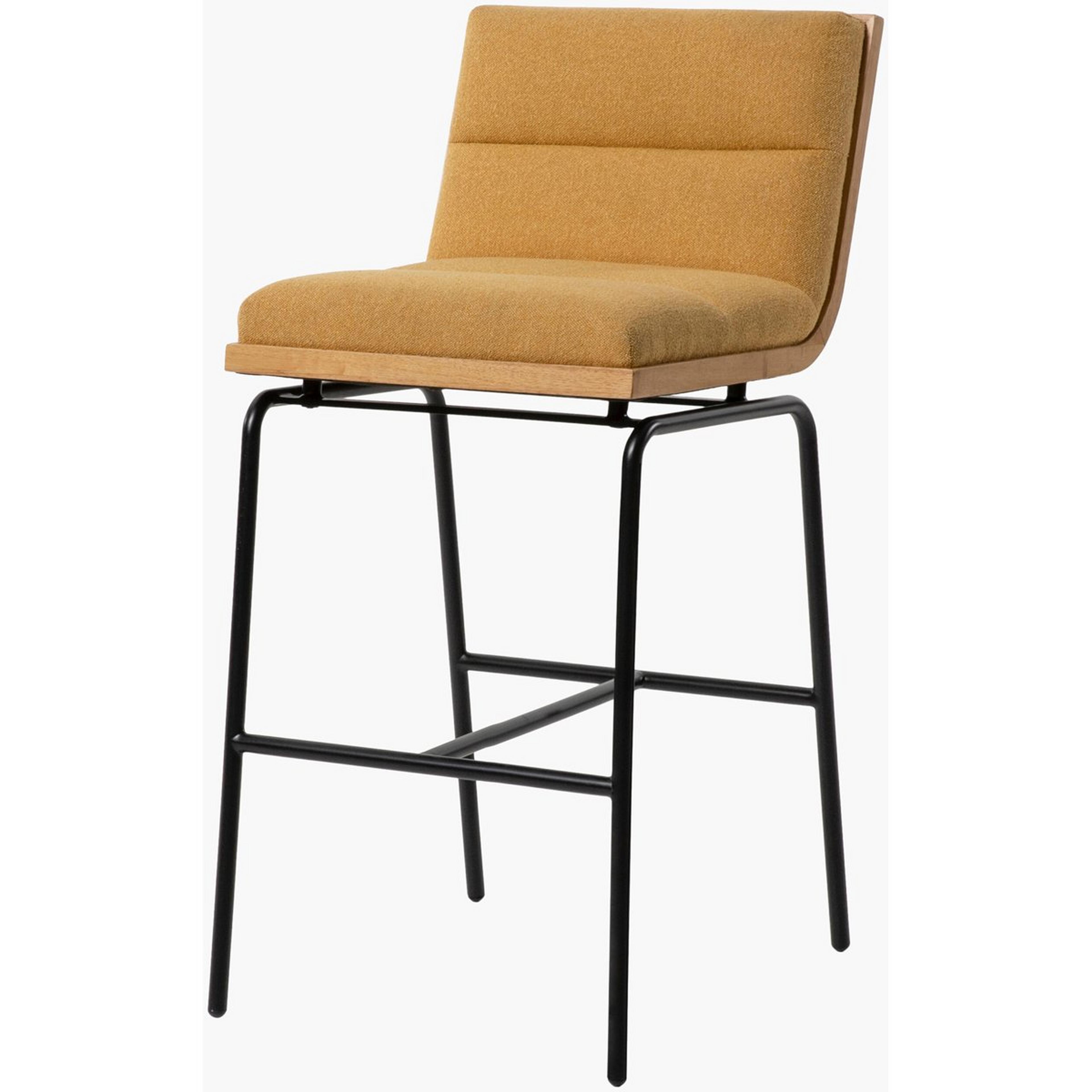 A Ernie Bar Stool with Mustard Yellow color