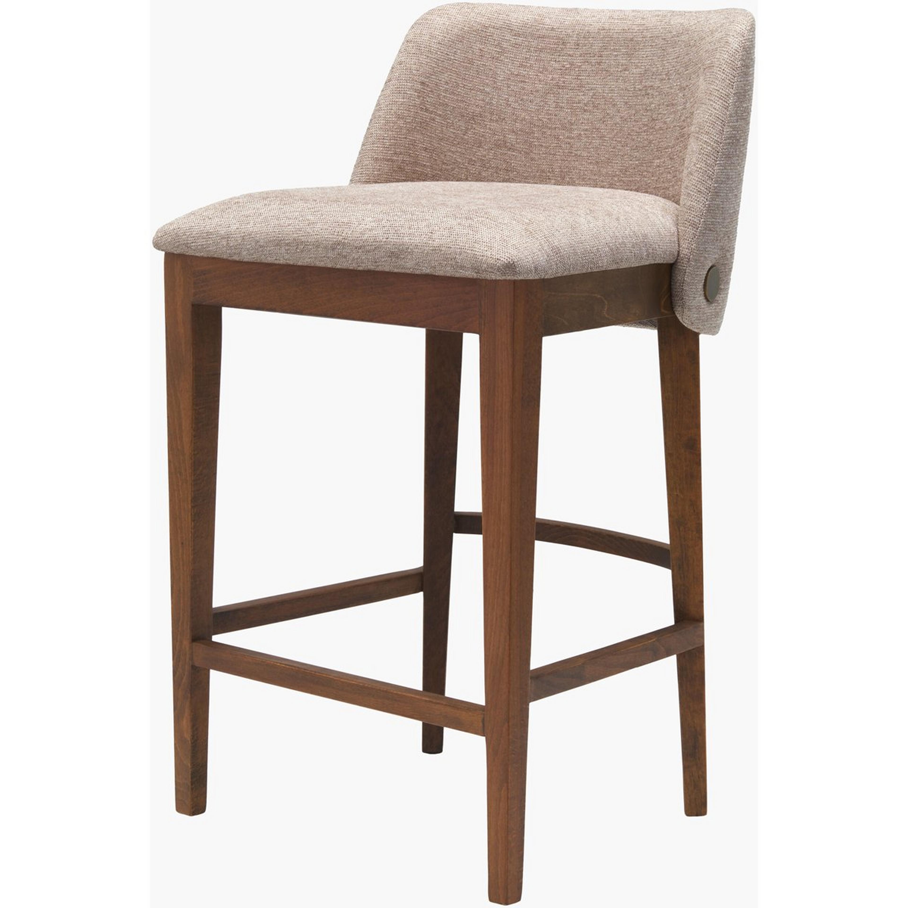 A Naima Counter Stool with Beige / Wood color