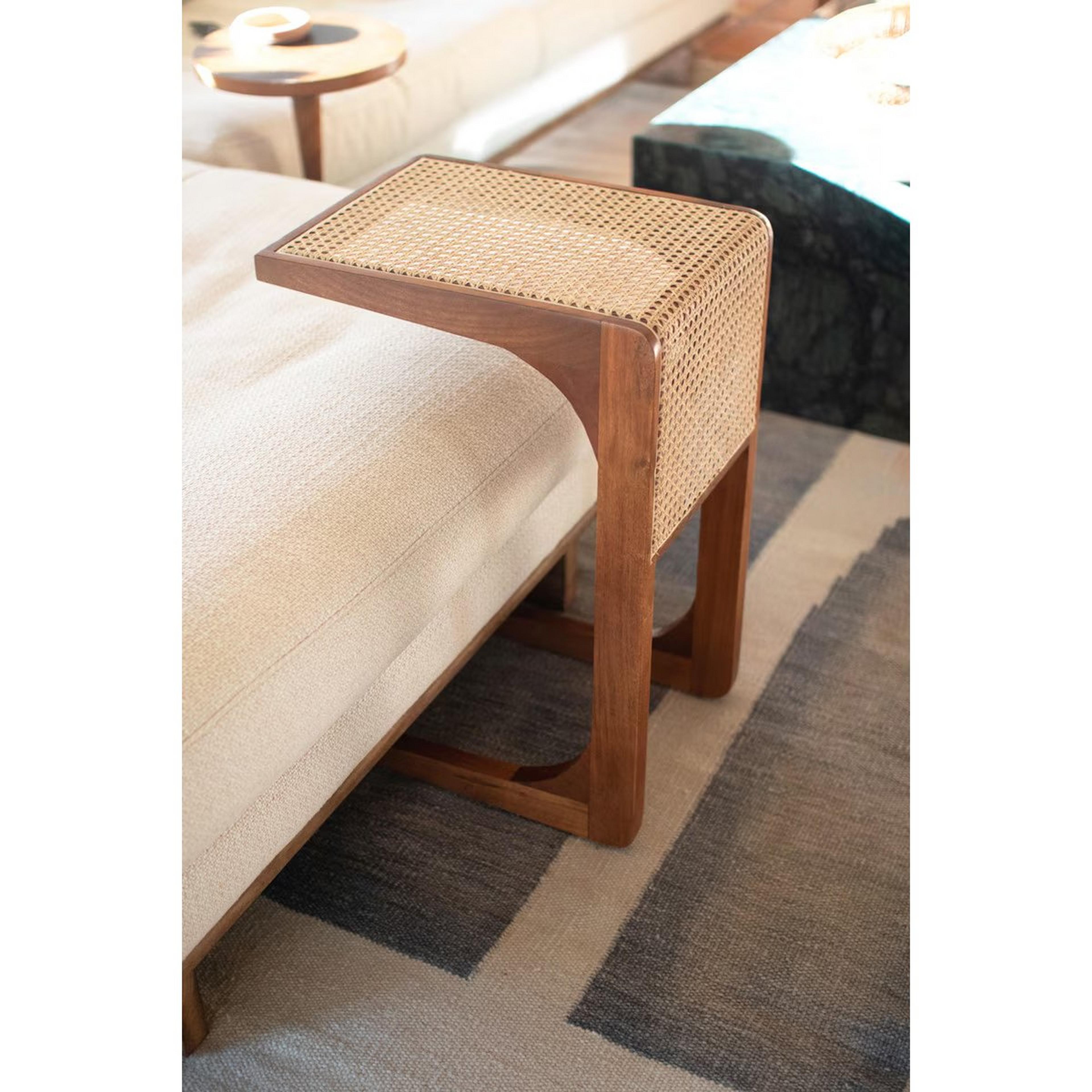 A Sabah Hideway EndTable with Medium Wood color