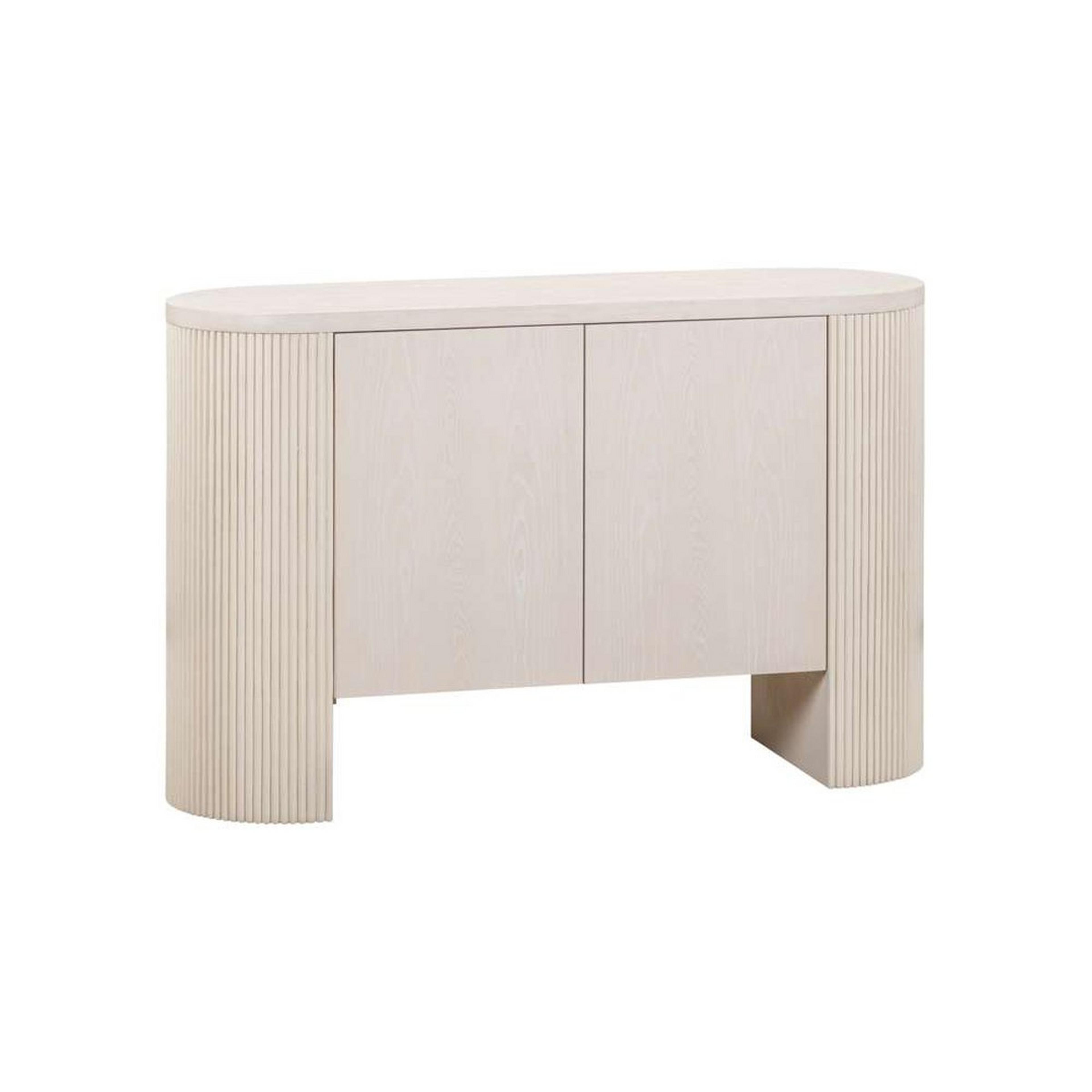 A Senoia Buffet with White Wash Wood / Faux Plaster color