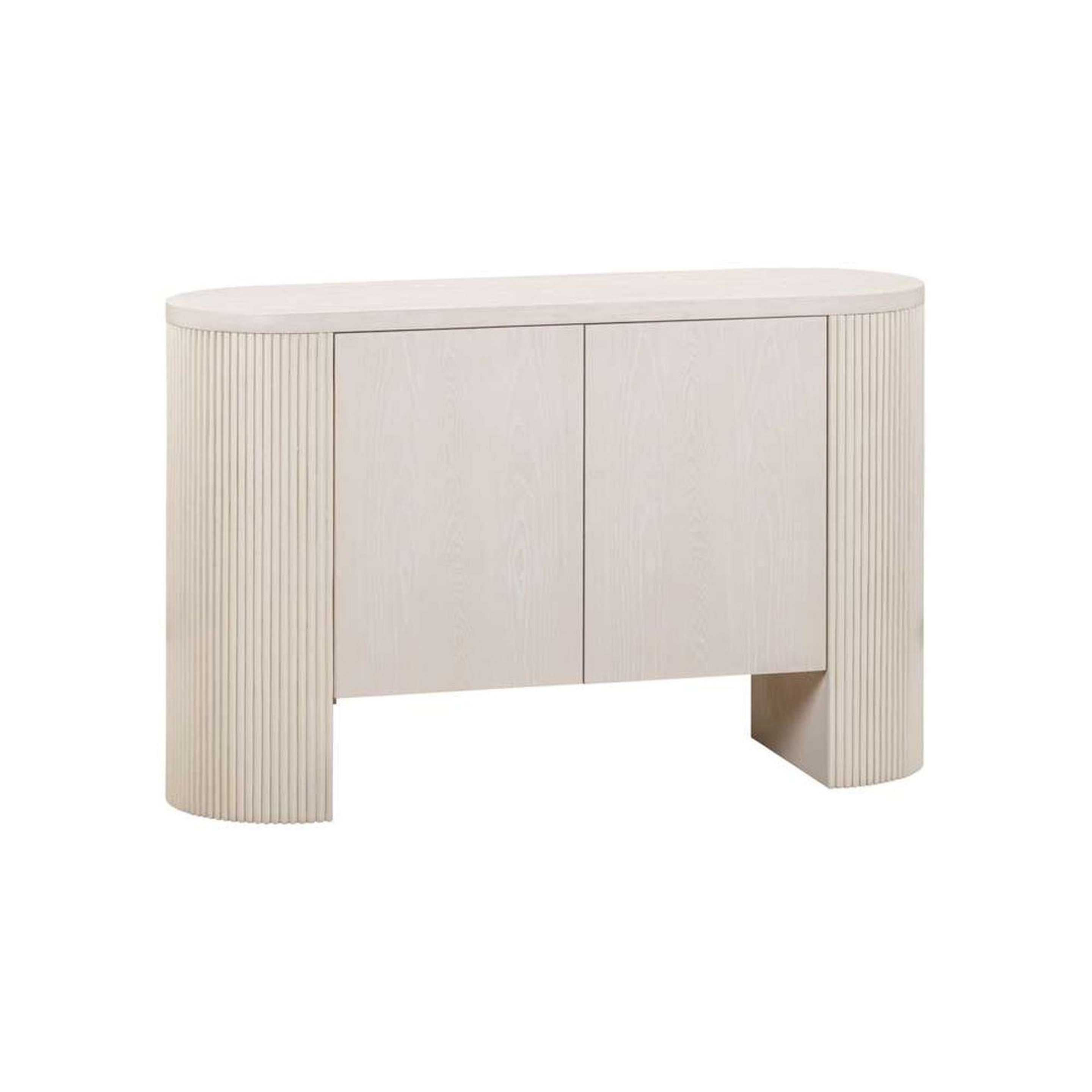 A Senoia Buffet with White Wash Wood / Faux Plaster color