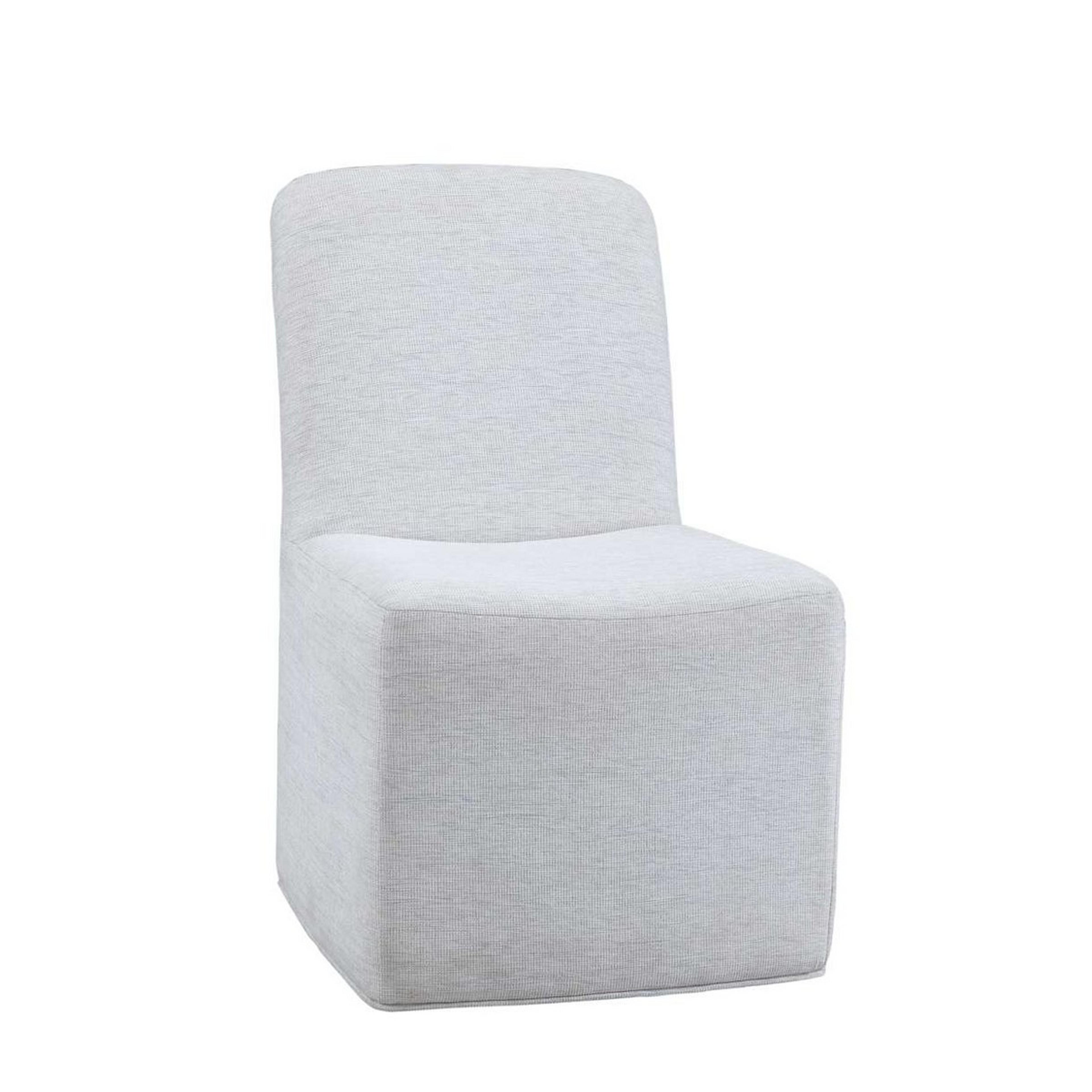 A Chauncy Dining Chair with Light Gray color