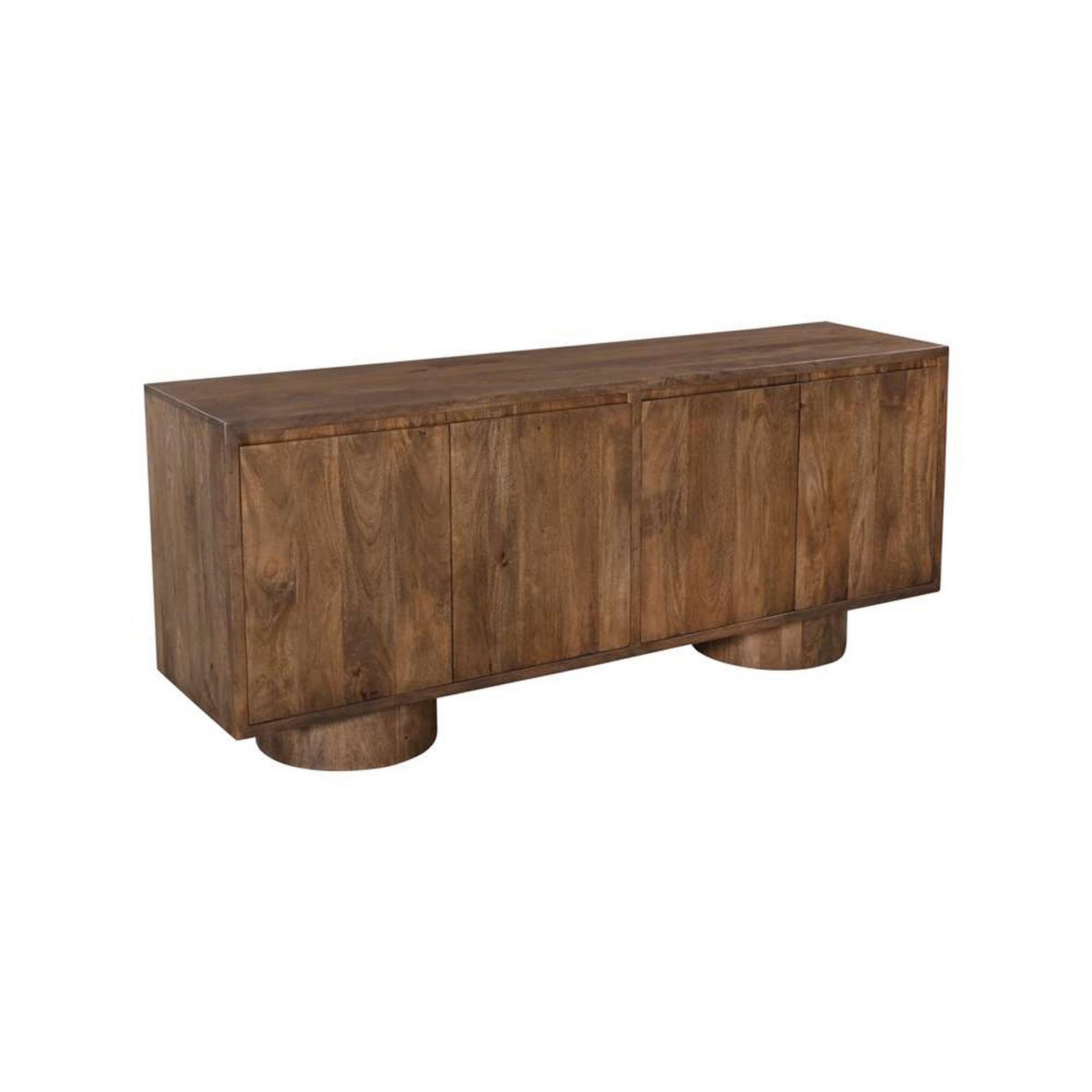 A Brenway Sideboard with Dark Mango Wood color