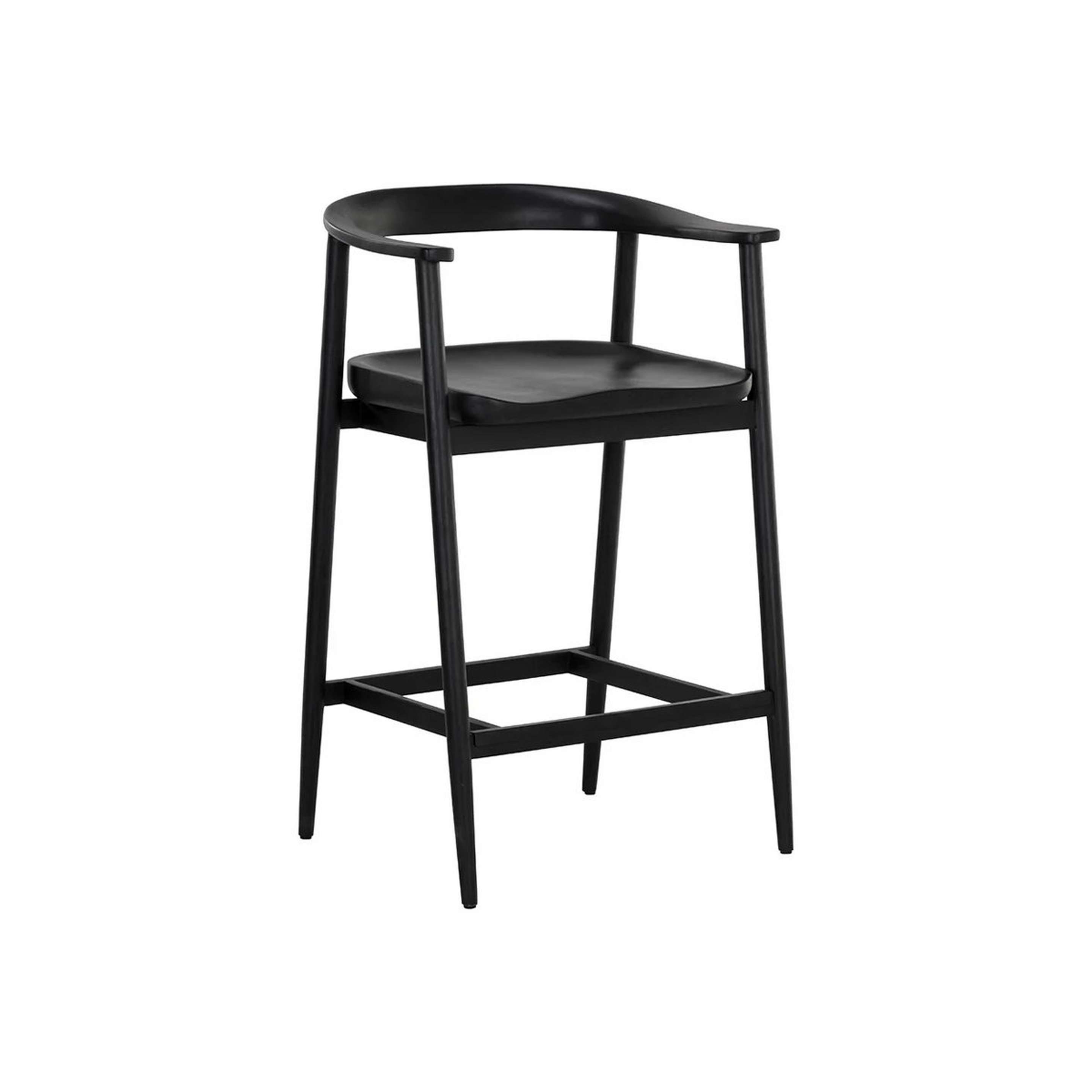 A Jeremiah Counter Stool with Black color