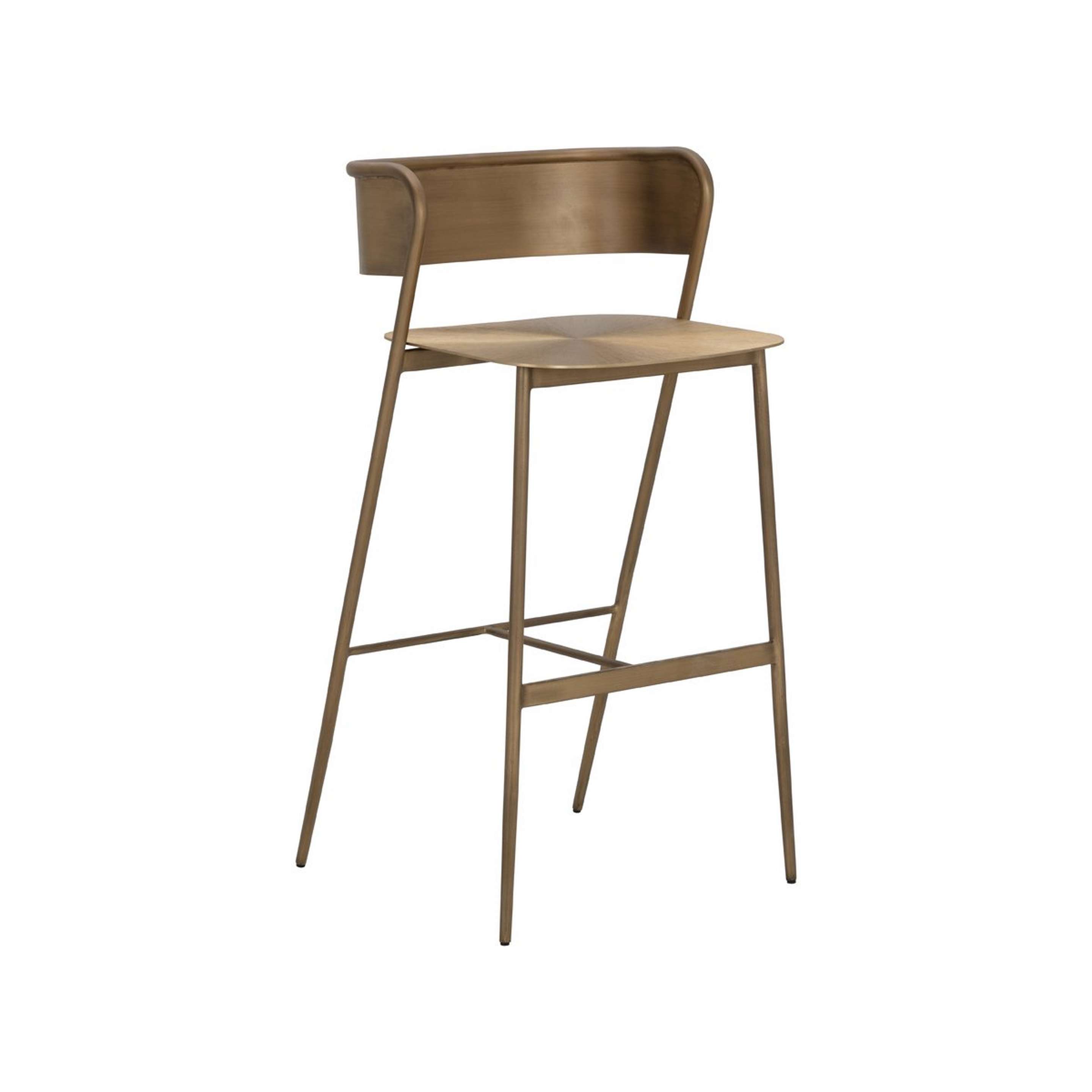 A Shay Counter Stool with Gold color