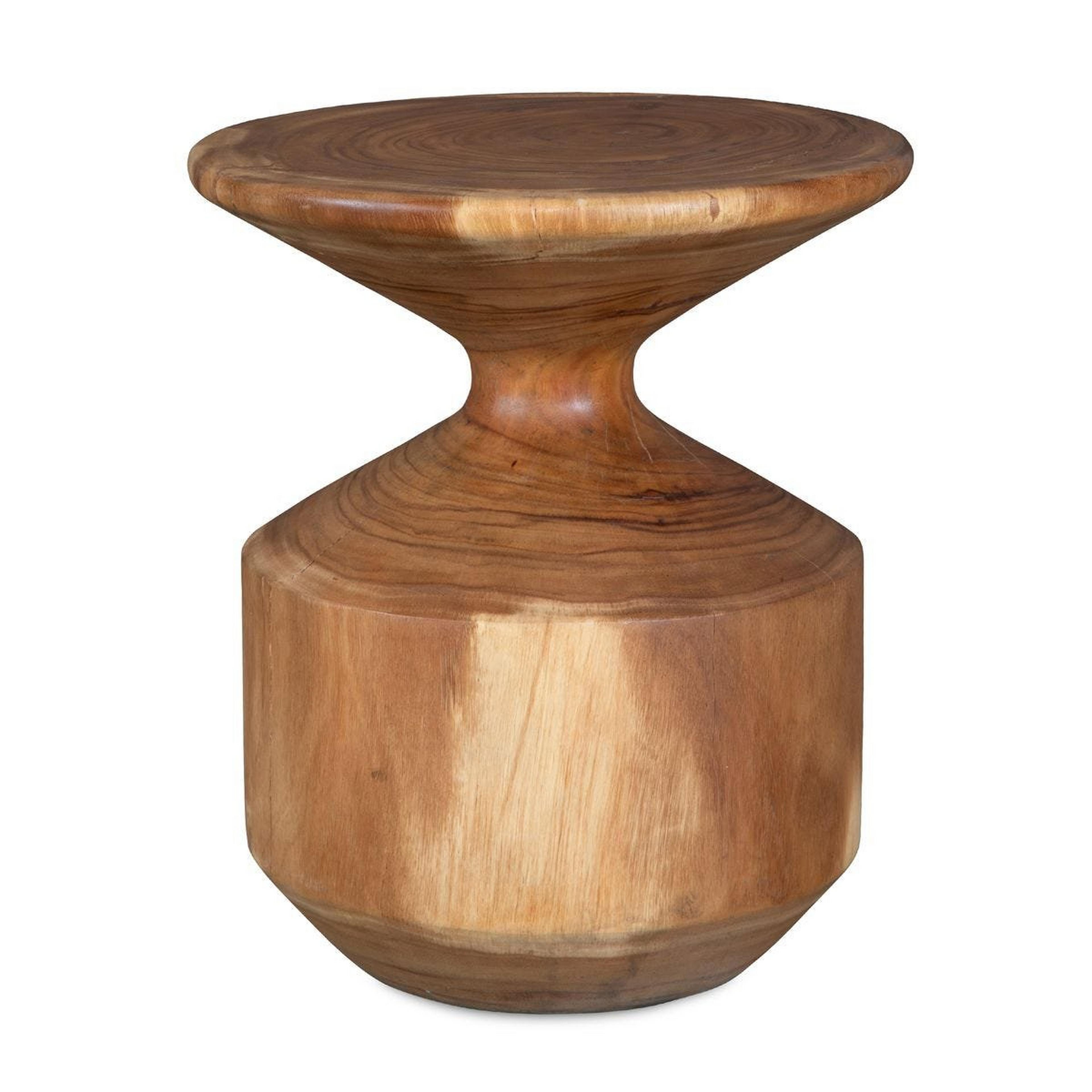 A Karis Accent Table with Wood color