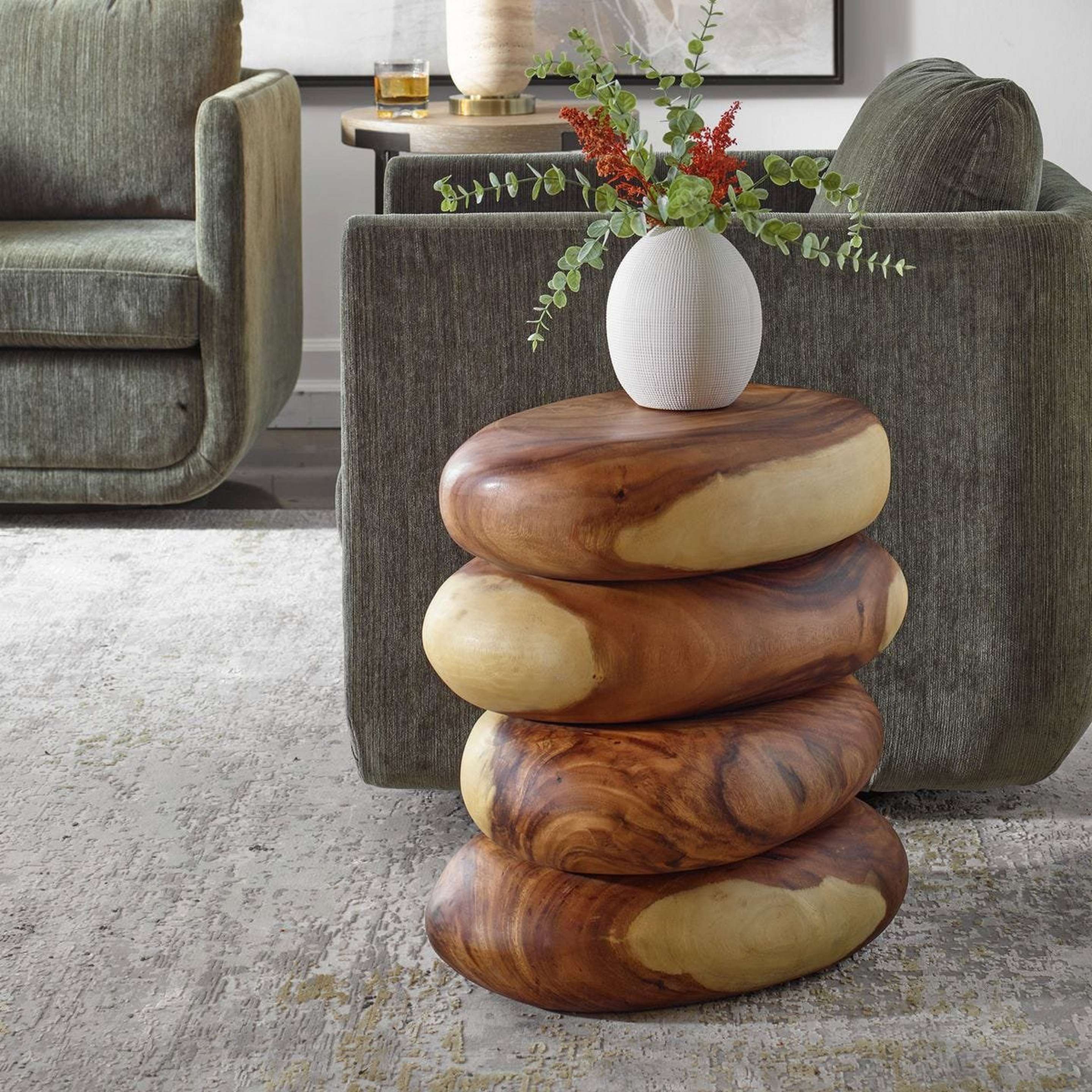 A Regius End Table with Wood color
