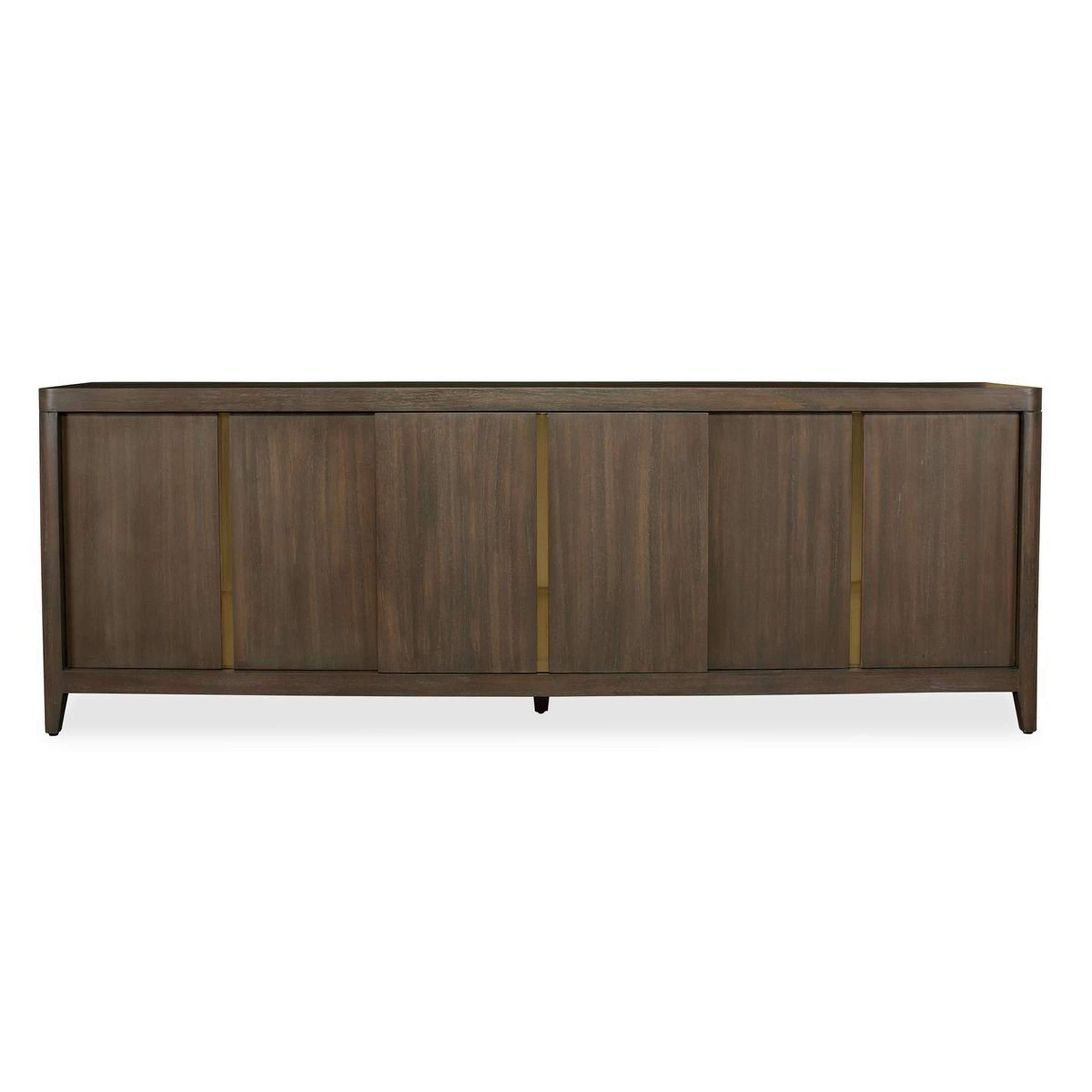 A Miranda Sideboard with Dark Wood color