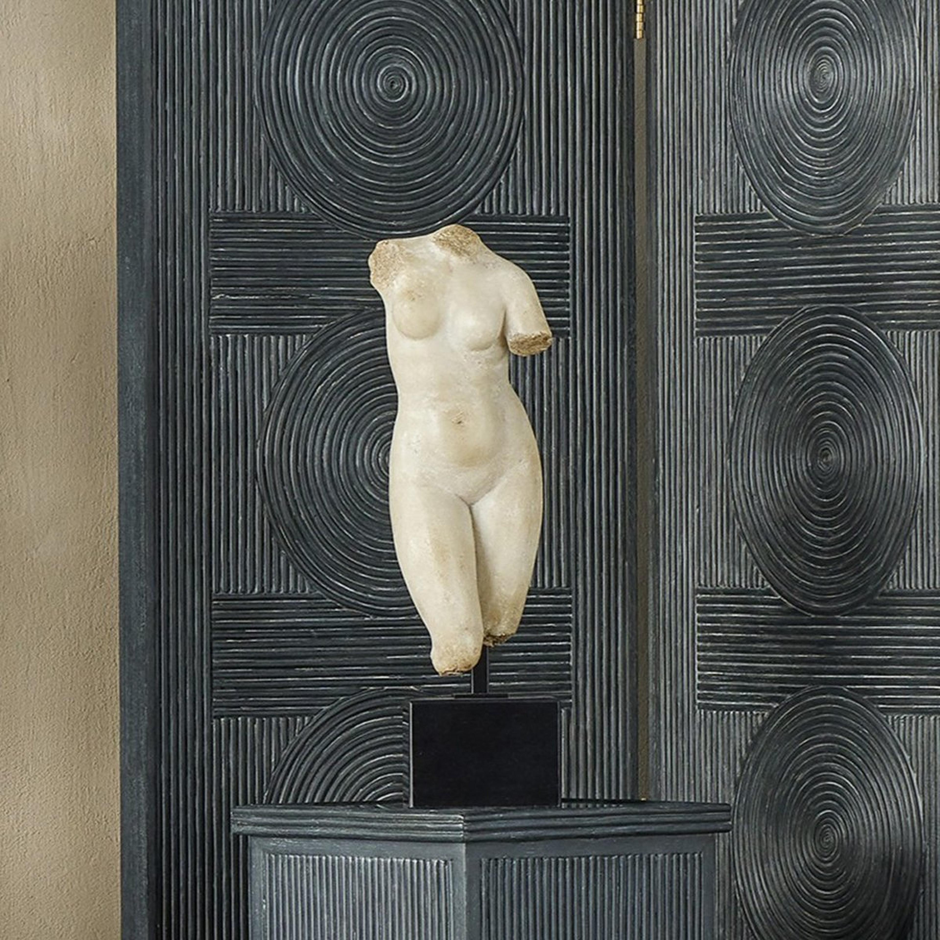 A Ephemeris Statue with Natural Marble / Black color