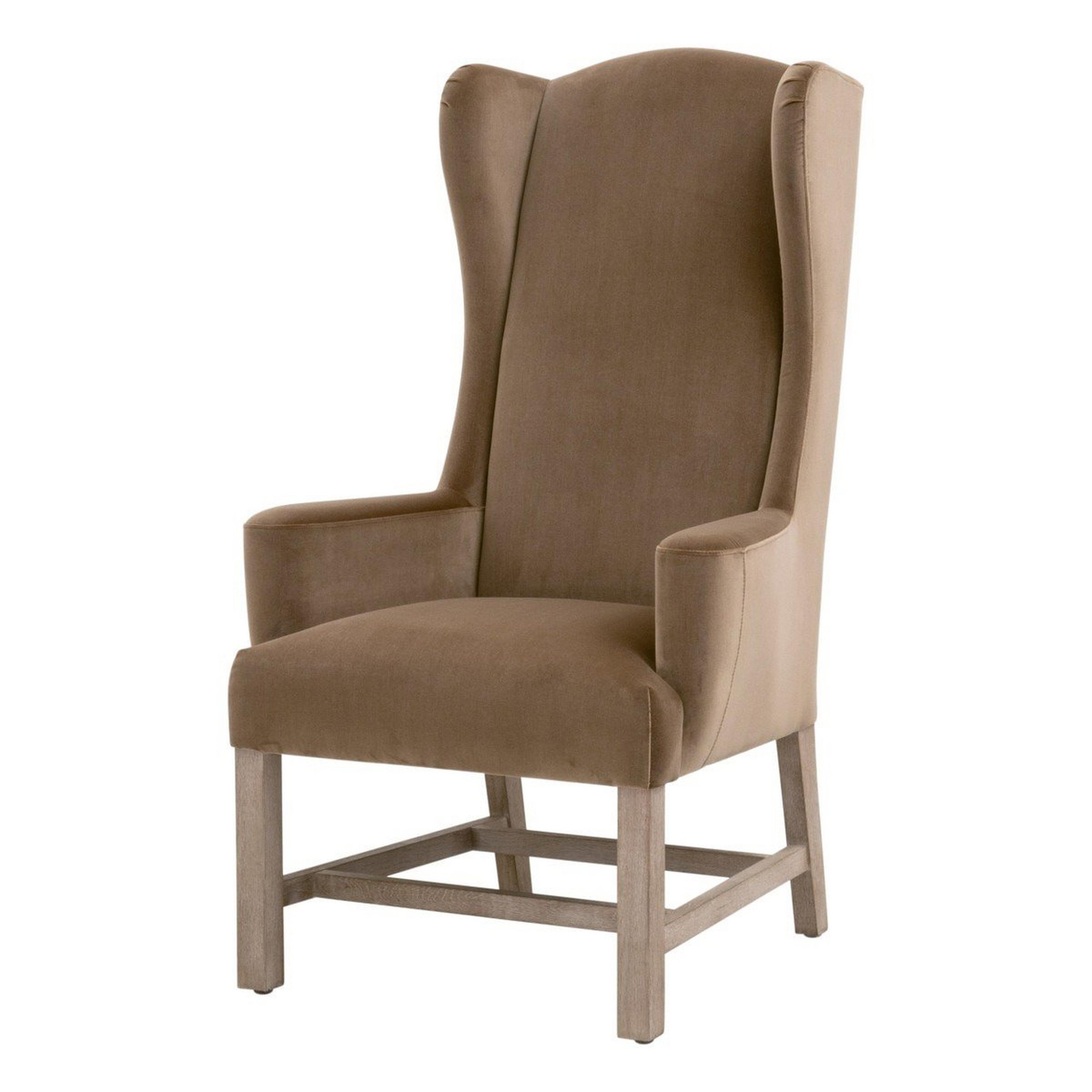 A Nathaniel Arm Chair with Brown color