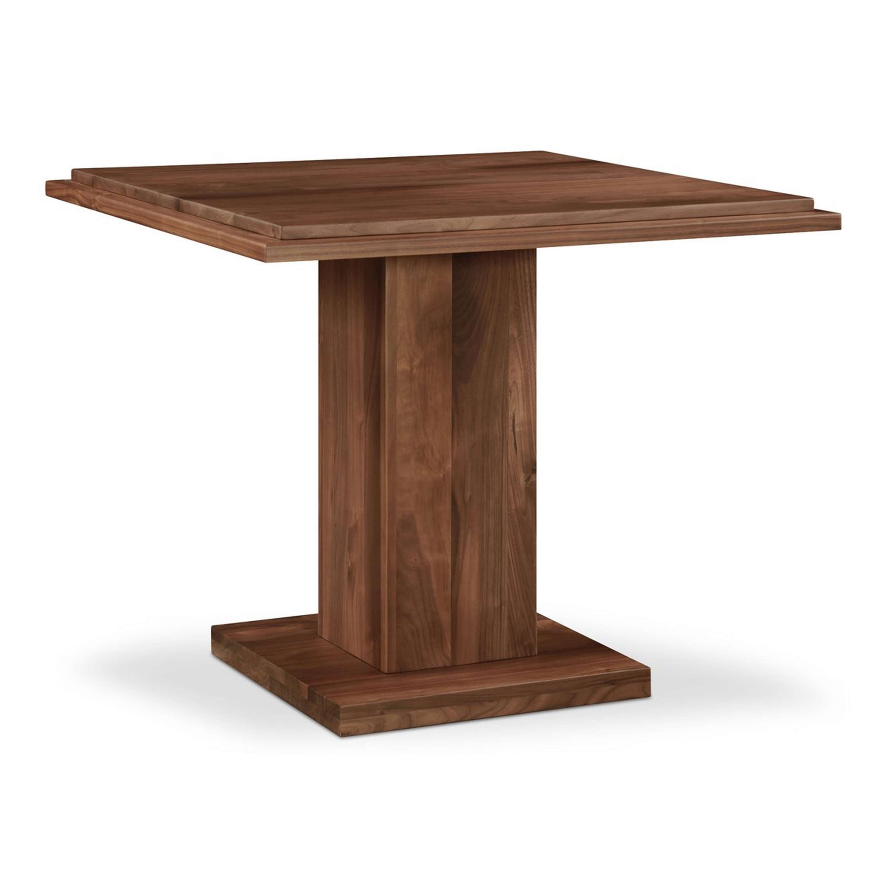 A Arleth Cafe Dining Table with Brown Walnut color