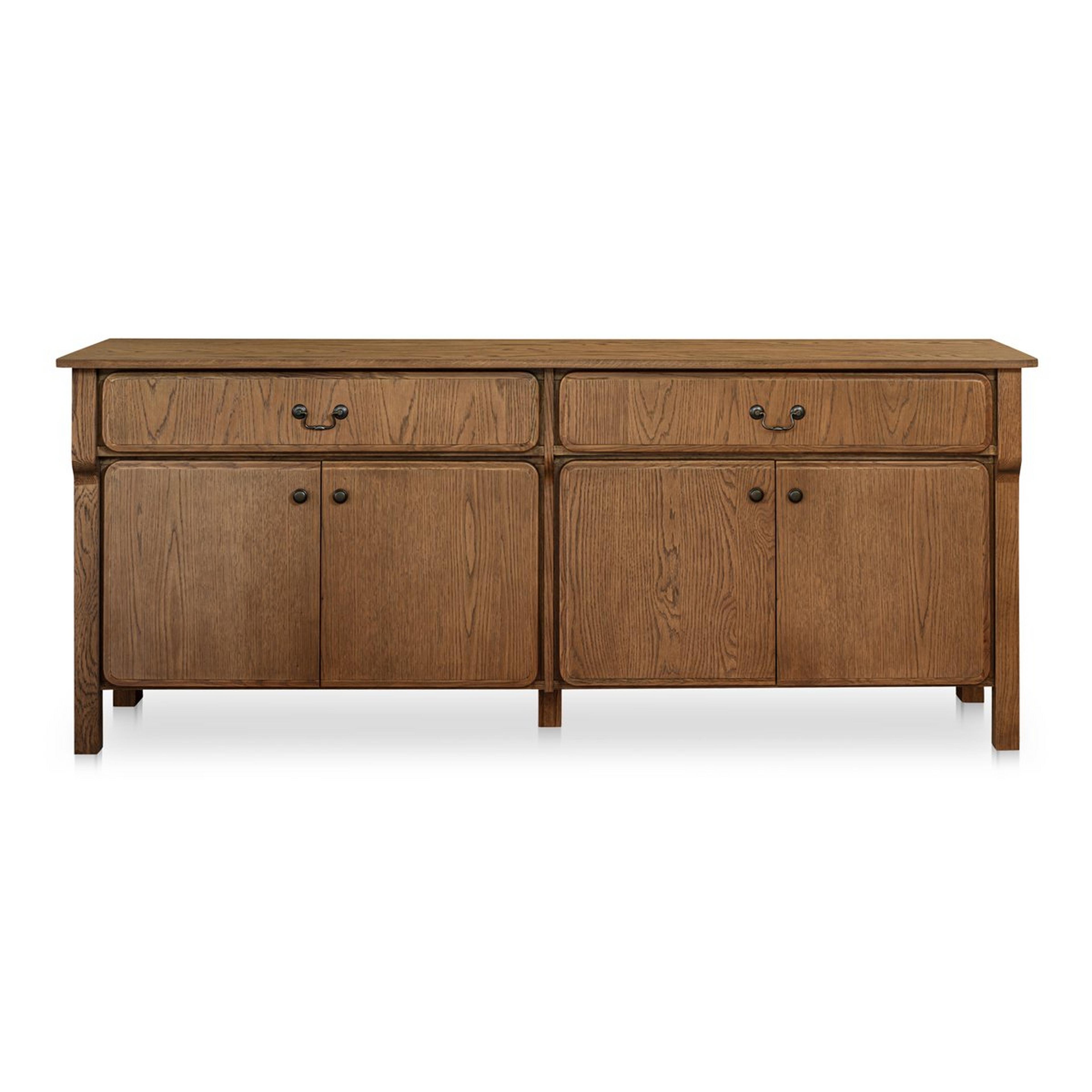 A Myron Sideboard with Dark Wood color