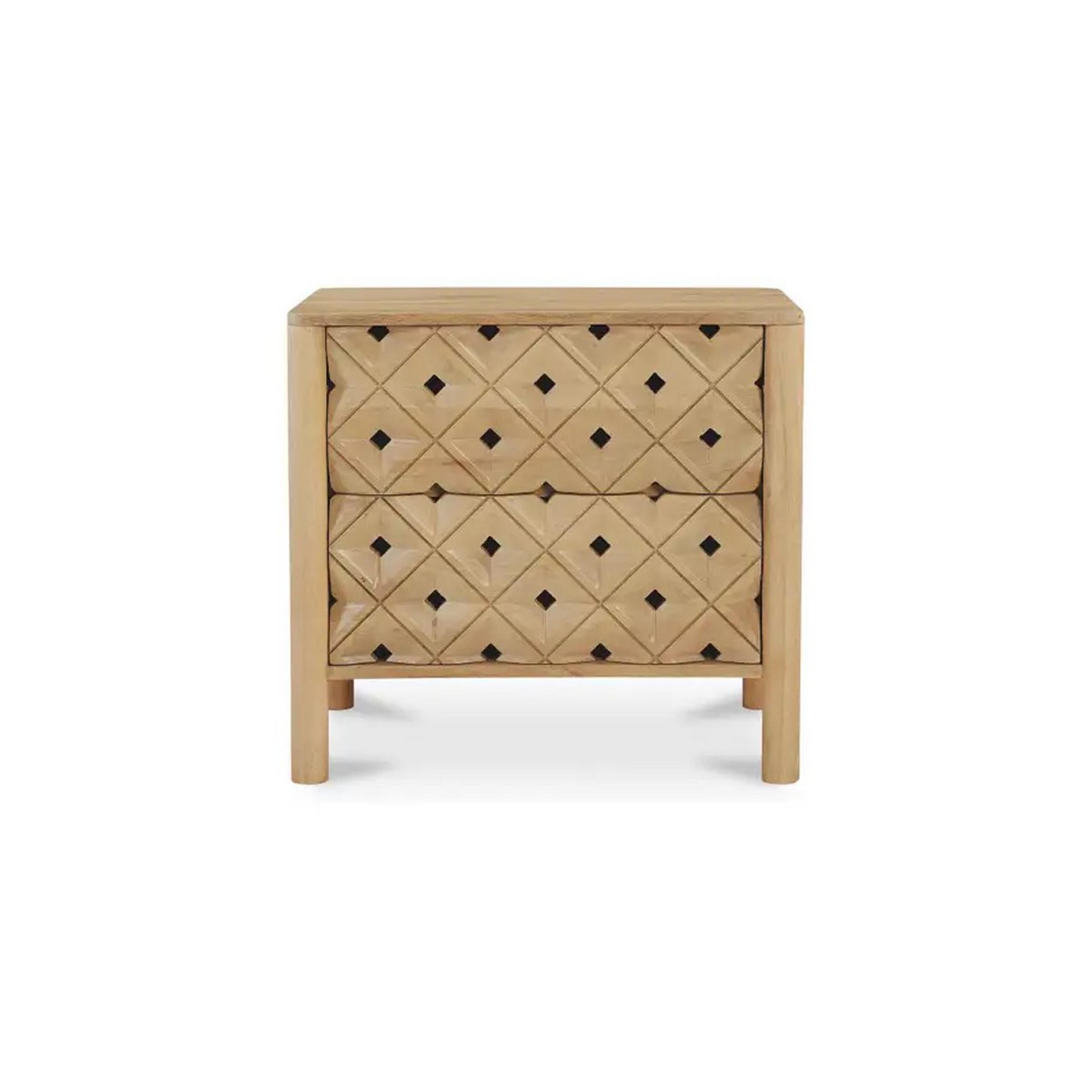 A Ergane Accent Chest with Natural Mango Wood color