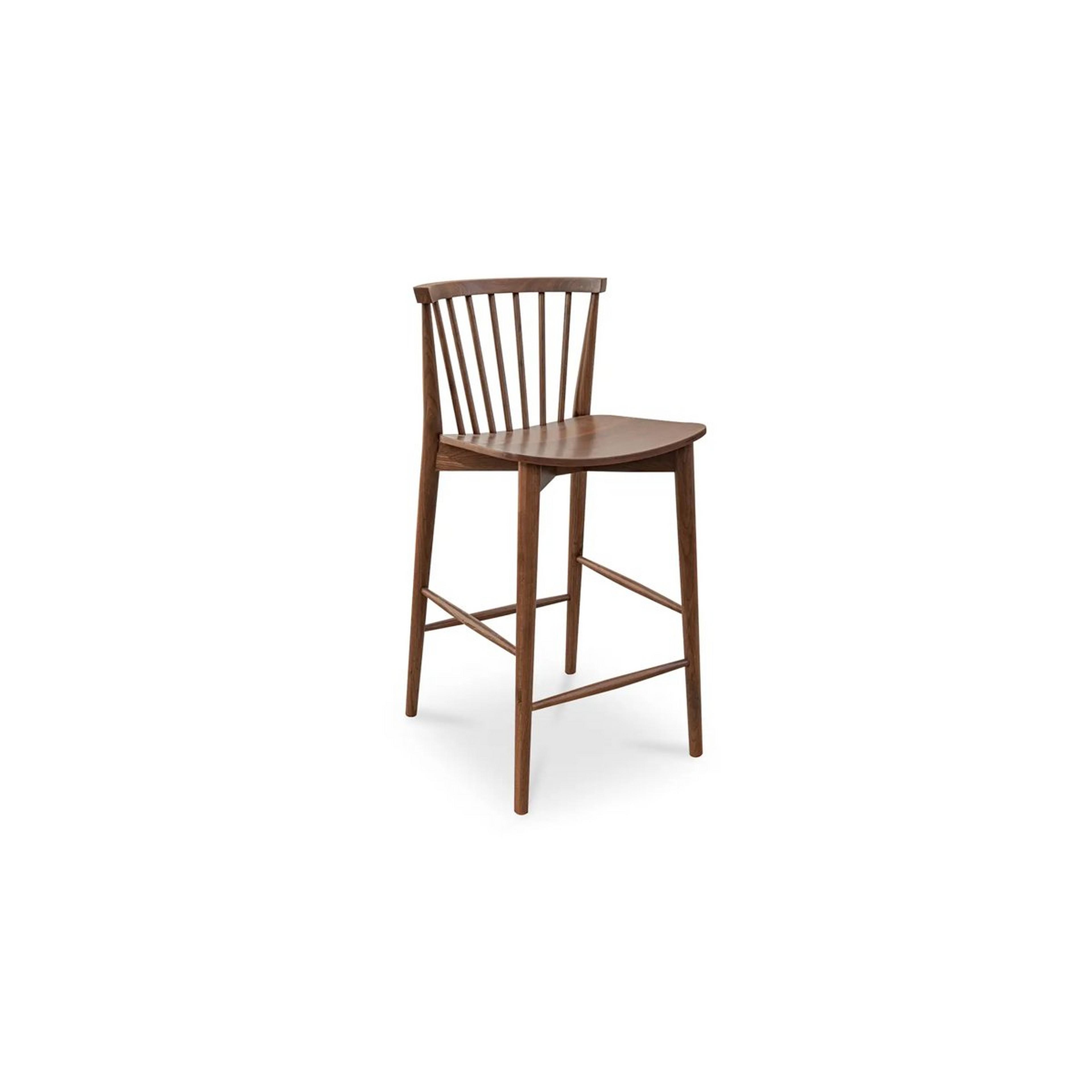 A Phocus Counter Stool with Walnut color