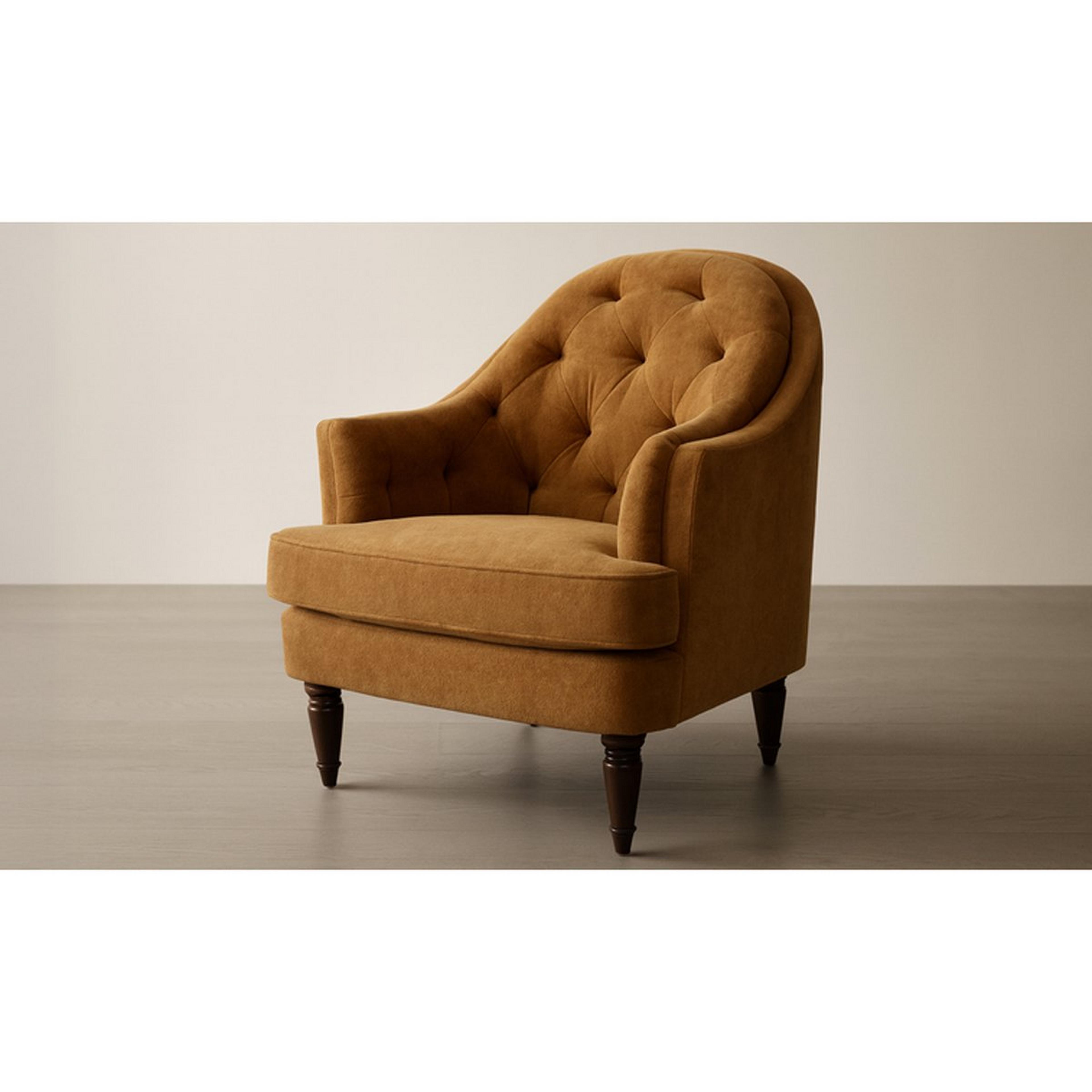 A Telete Accent Chair with Brown color
