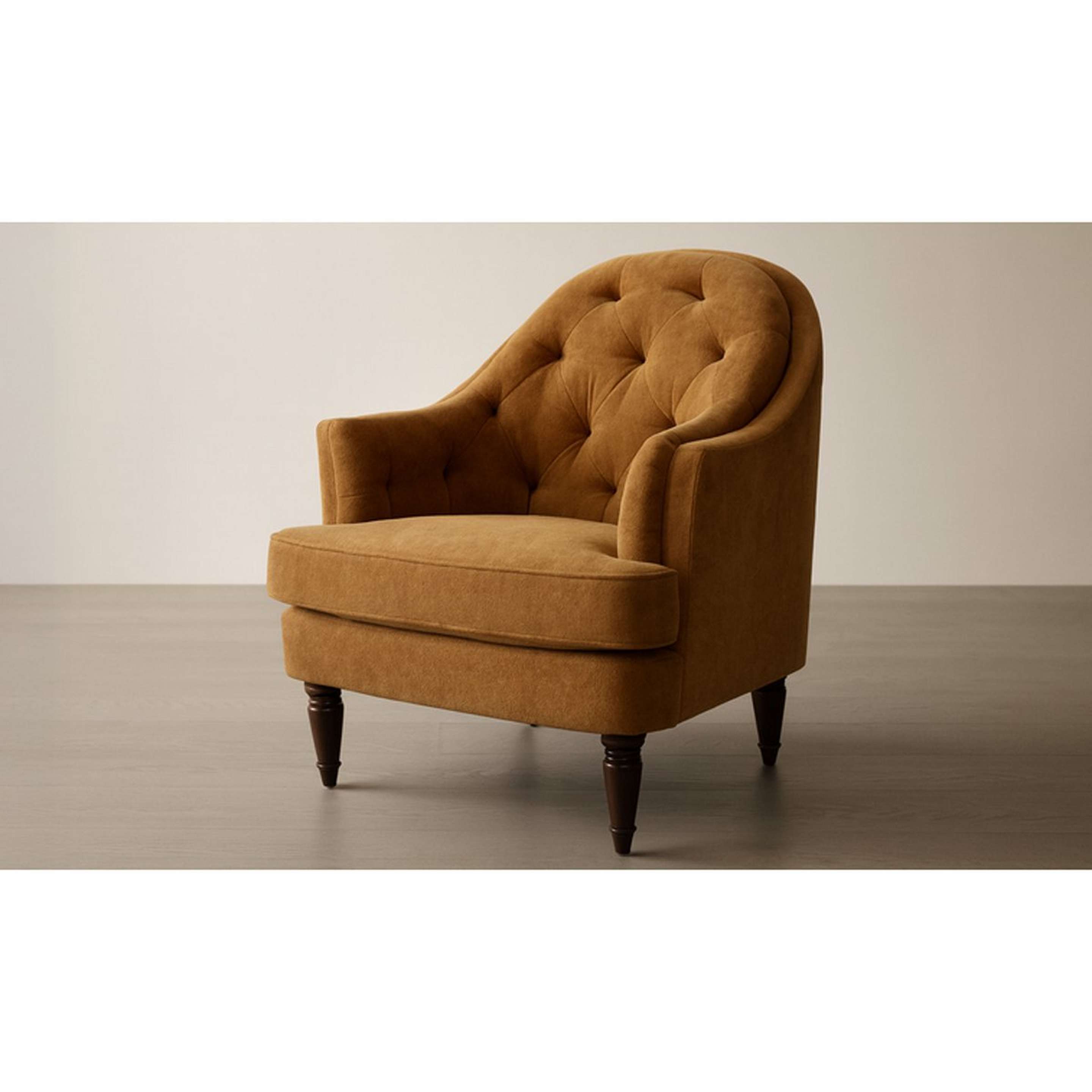 A Telete Accent Chair with Brown color