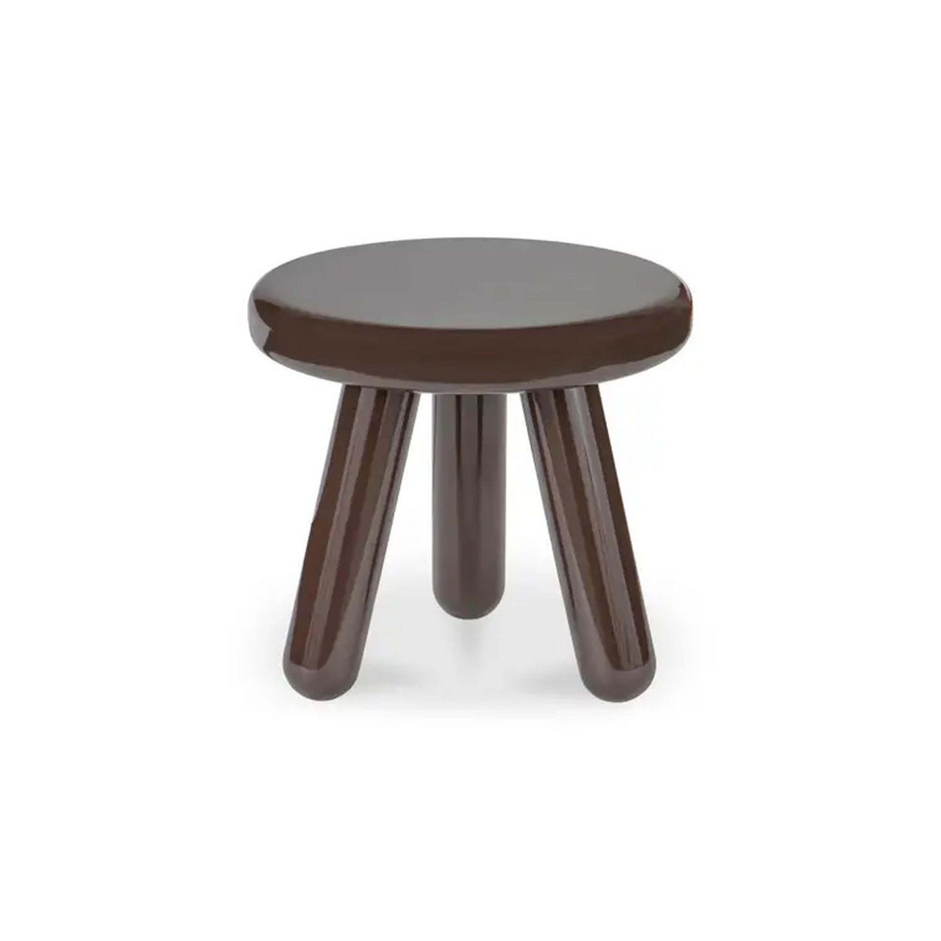 A Arete Side Table with Coffee Brown color