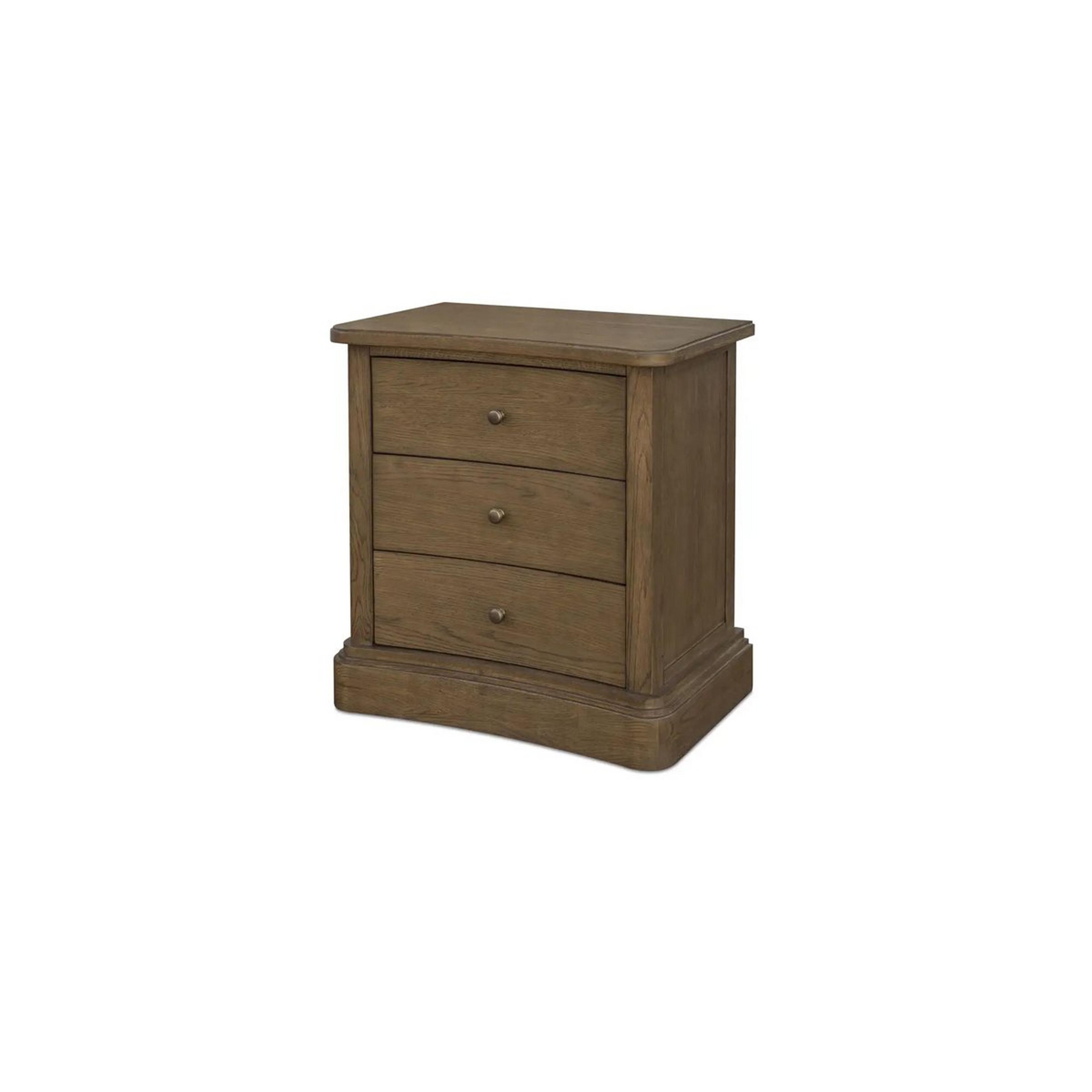 A Enyo Accent Chest with Warm Dark Wood color