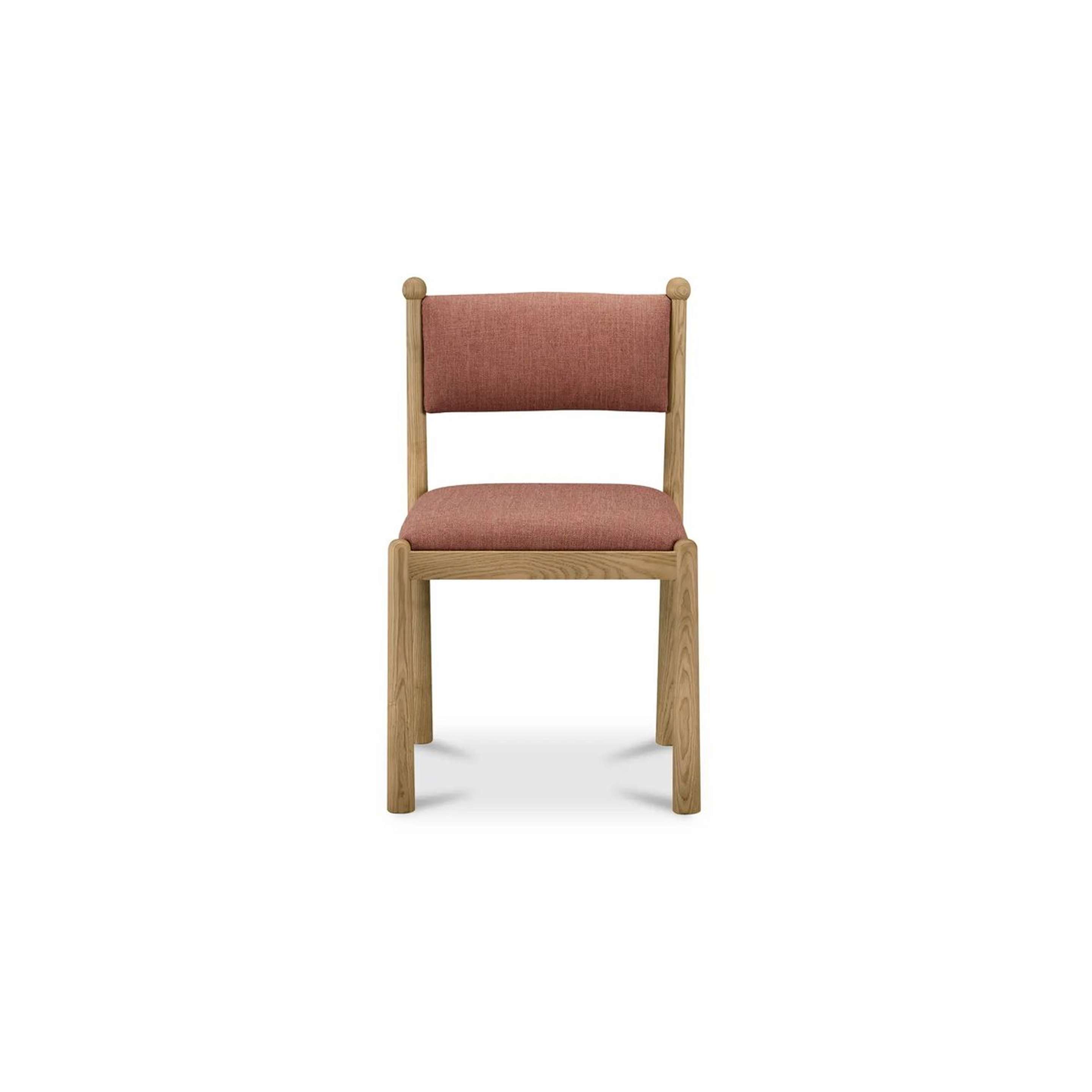 A Ersa Dining Chair - Set of 2 - Solid with Natural Ash / Pink color
