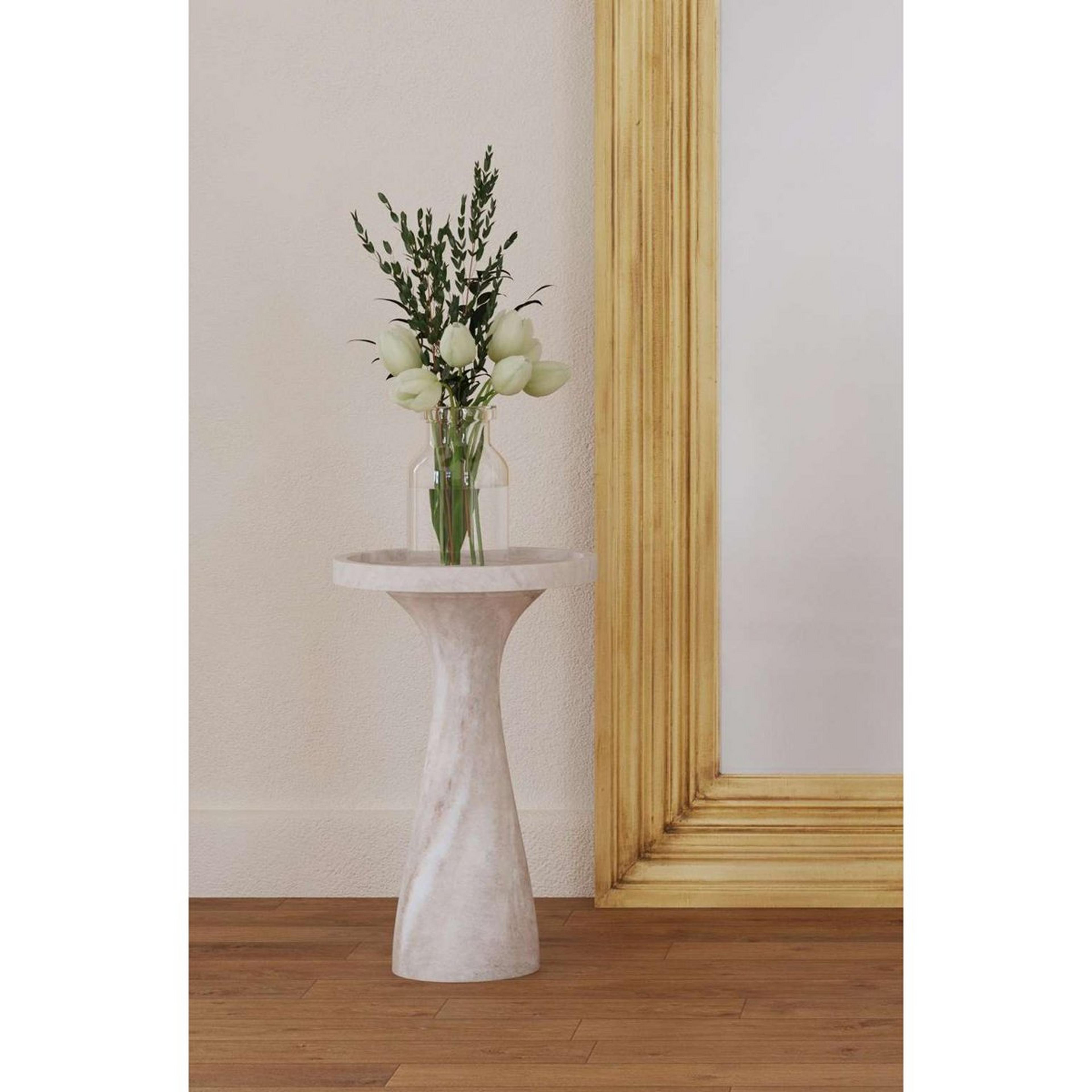 A Stonecroft End Table with Beige color