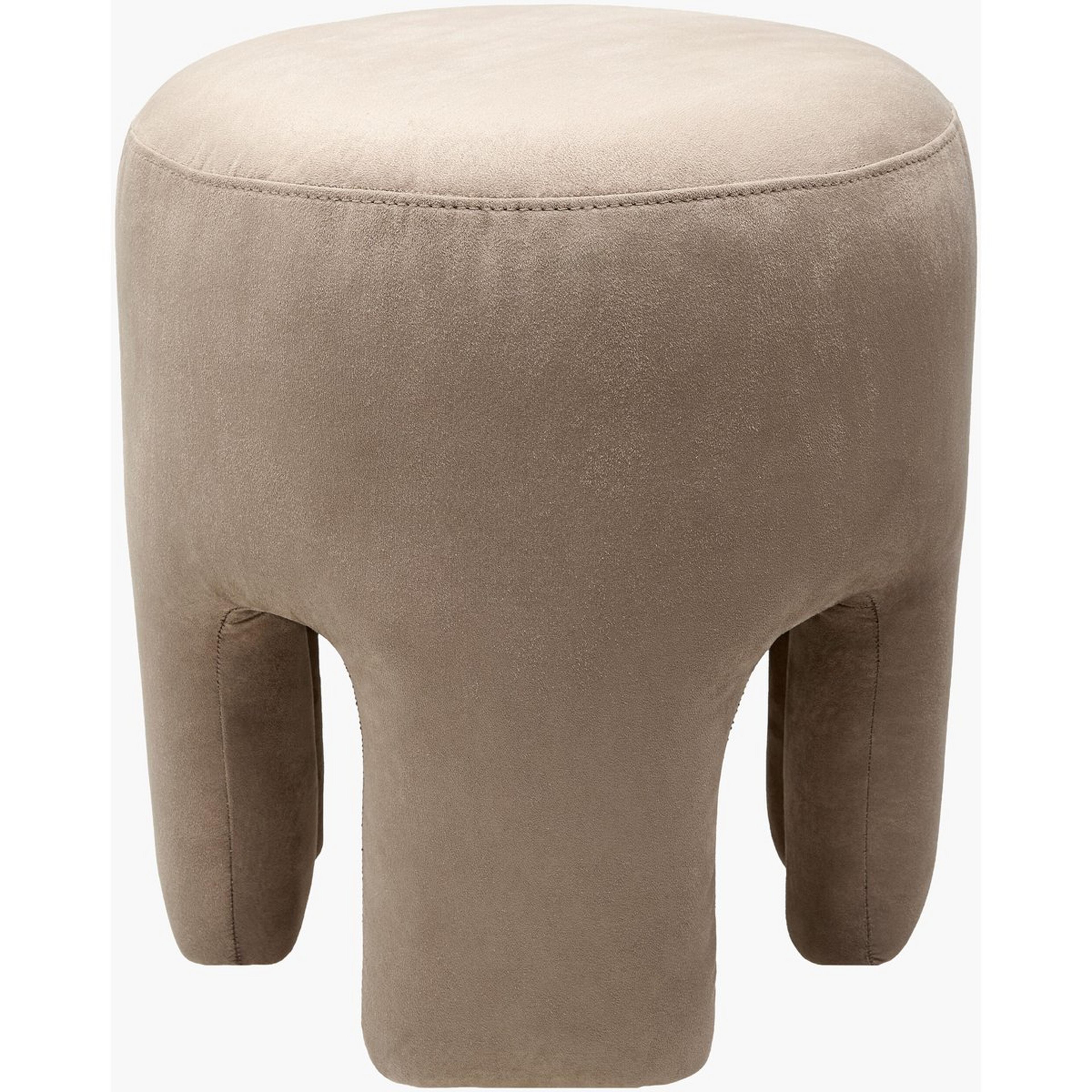 A Matteo Ottoman with Light Gray color