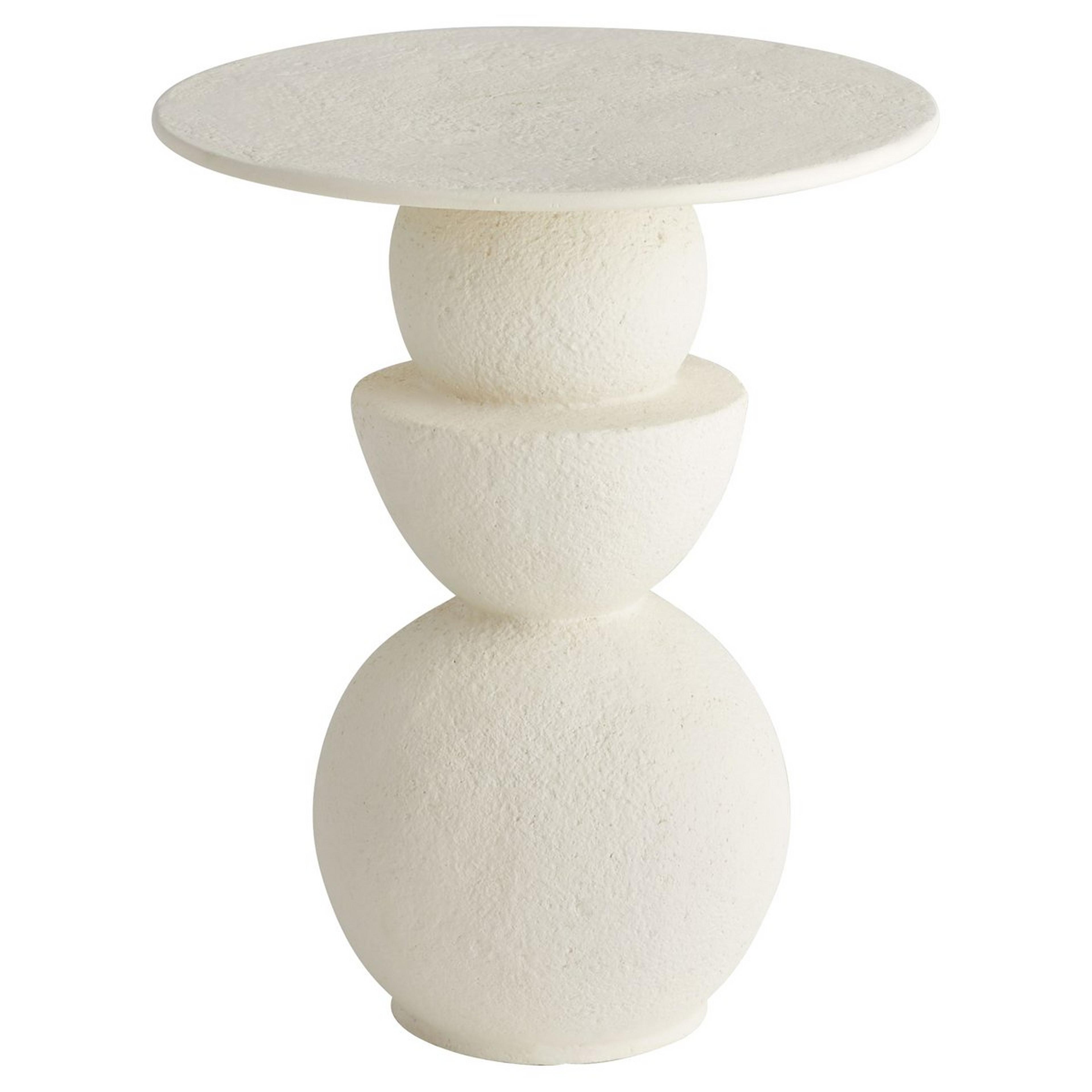 A Zinaida End Table with White color