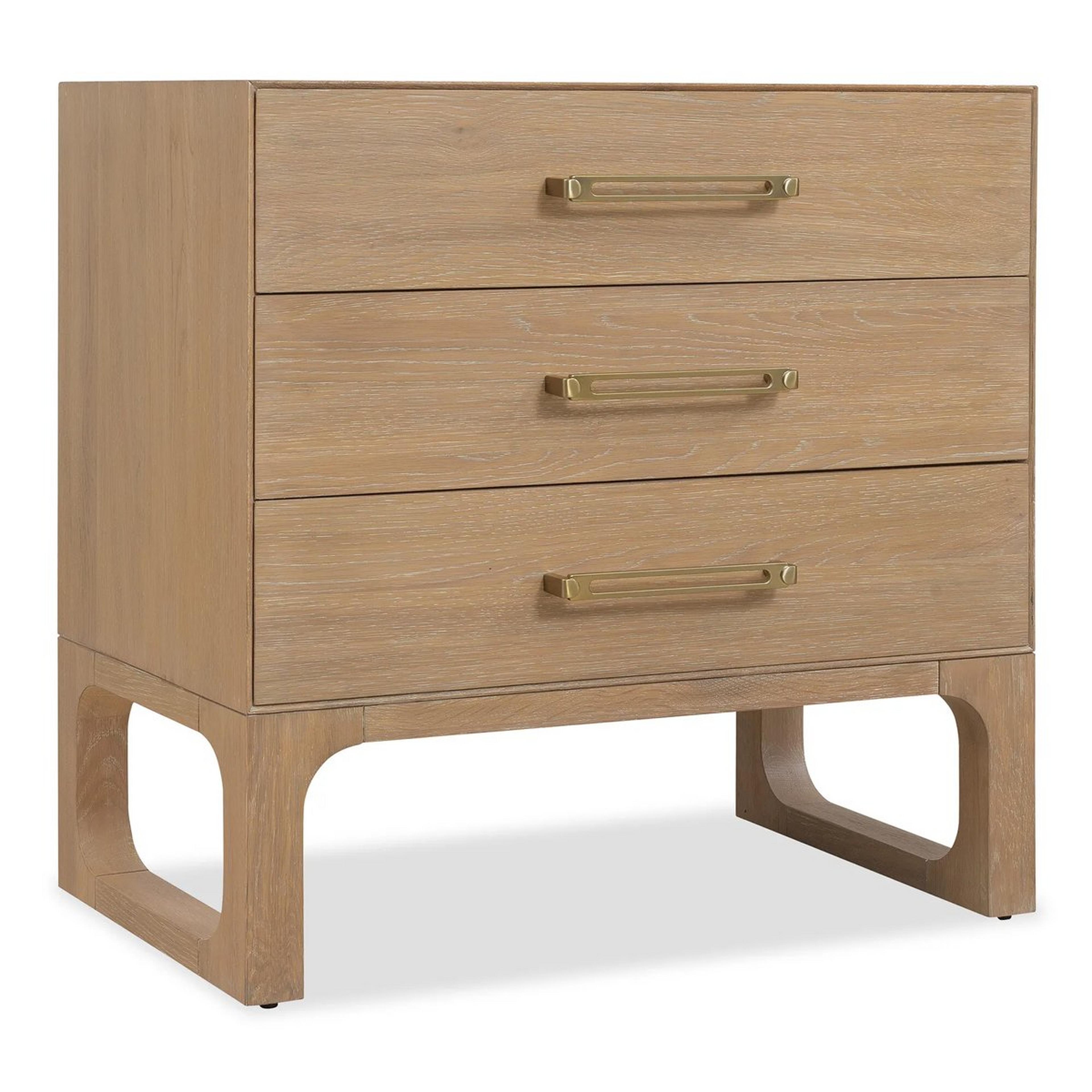 A McKinley Accent Chest with White Oak color