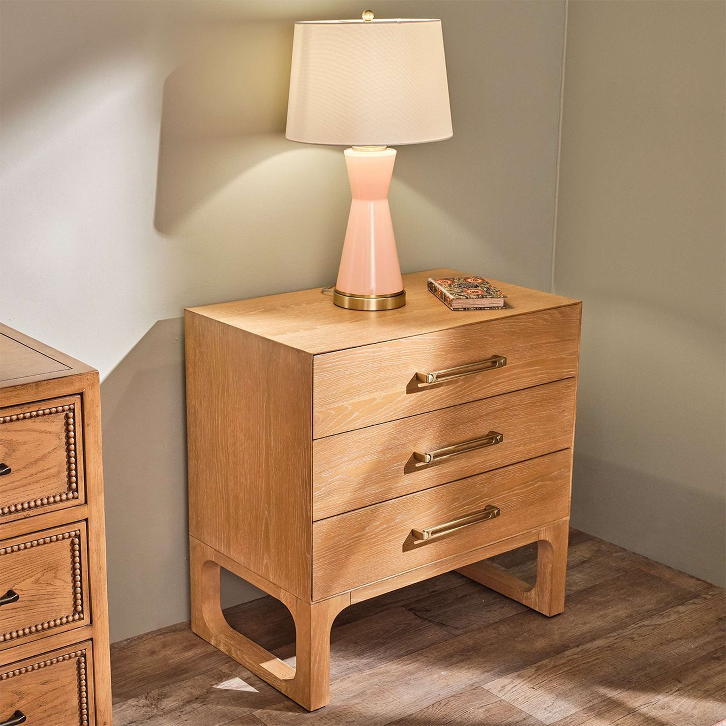 A McKinley Accent Chest with White Oak color