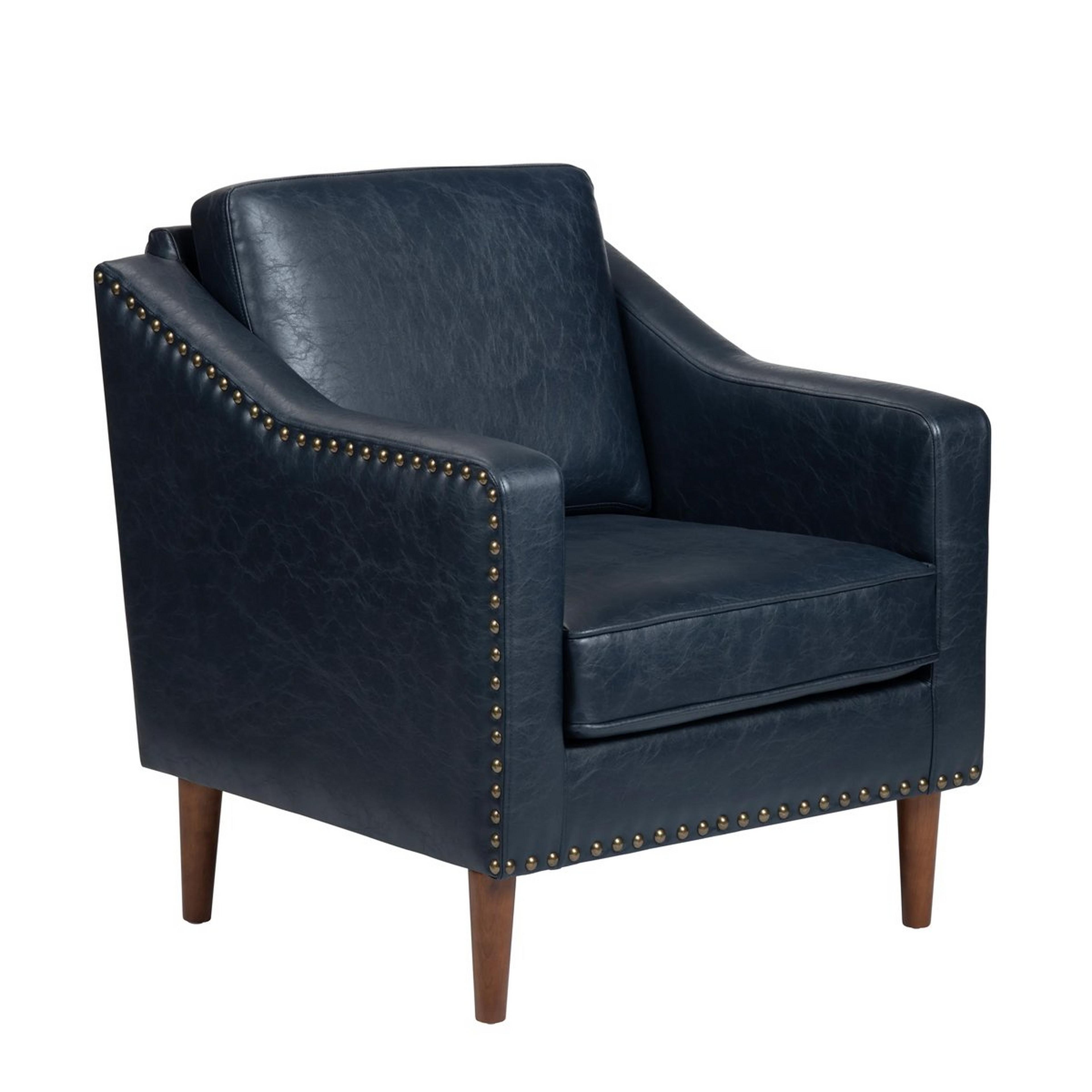 A Williams Accent Chair with Navy Blue color