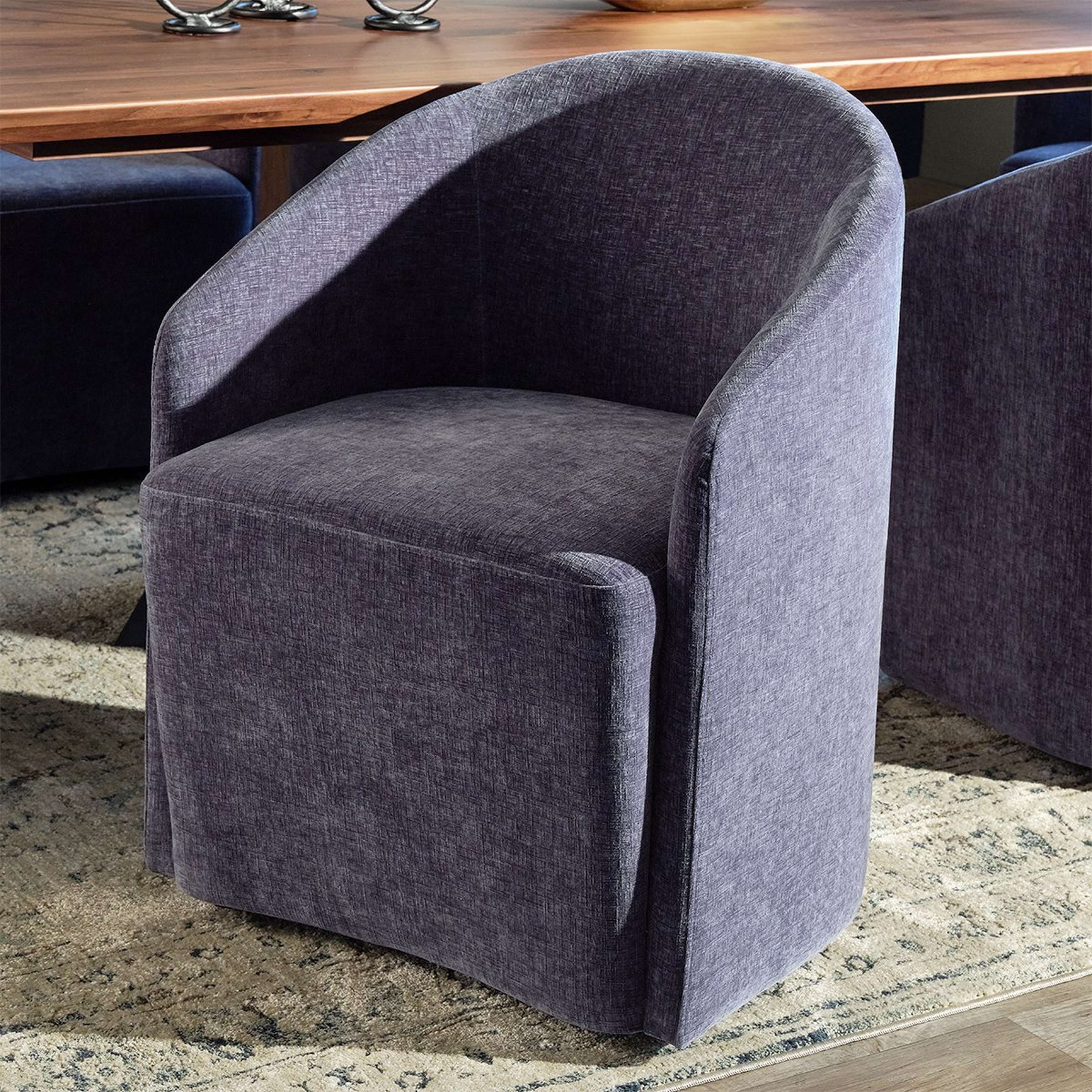 A Timmons Dining Chair with Blue color