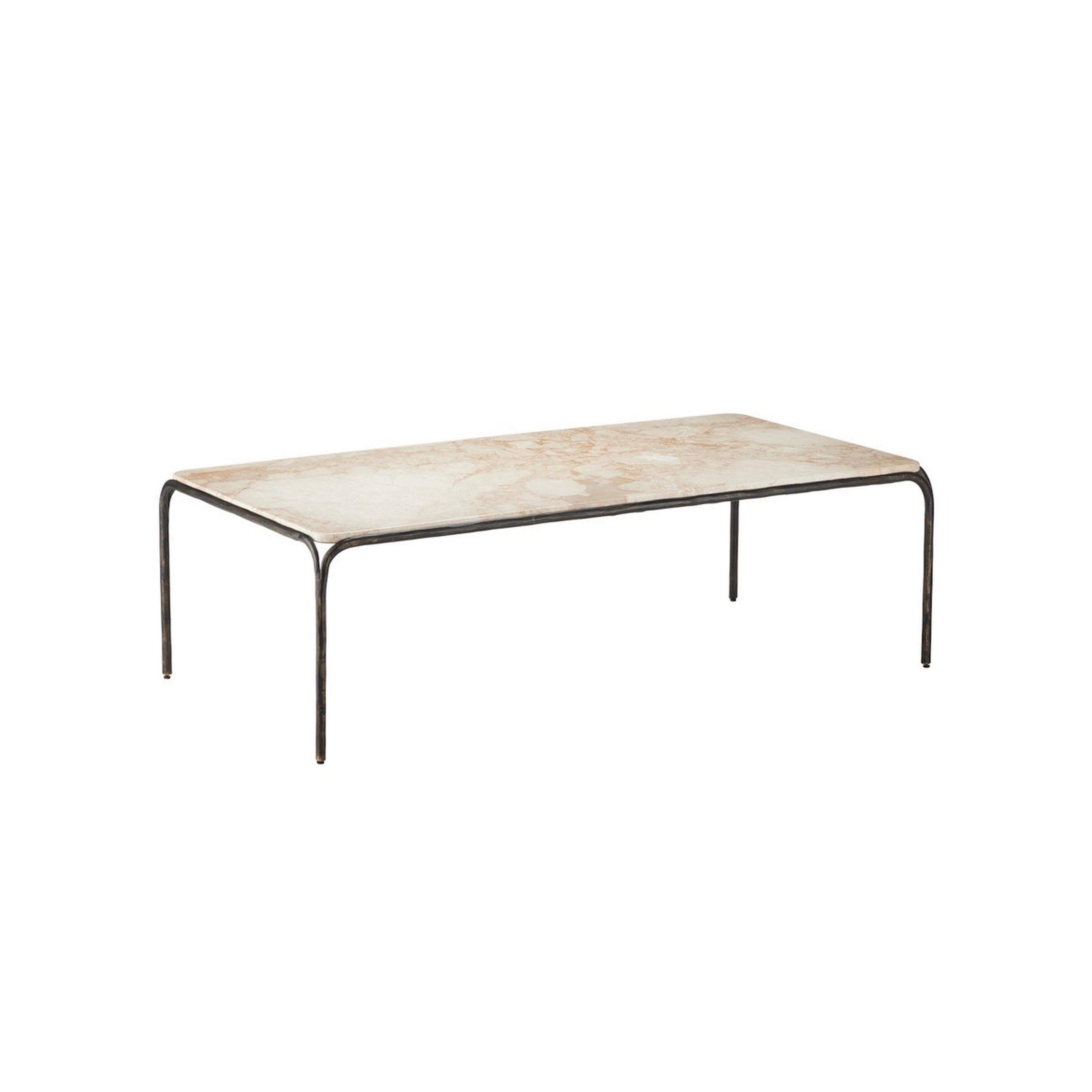 A Agnes Coffee Table with Bronze / Marble color