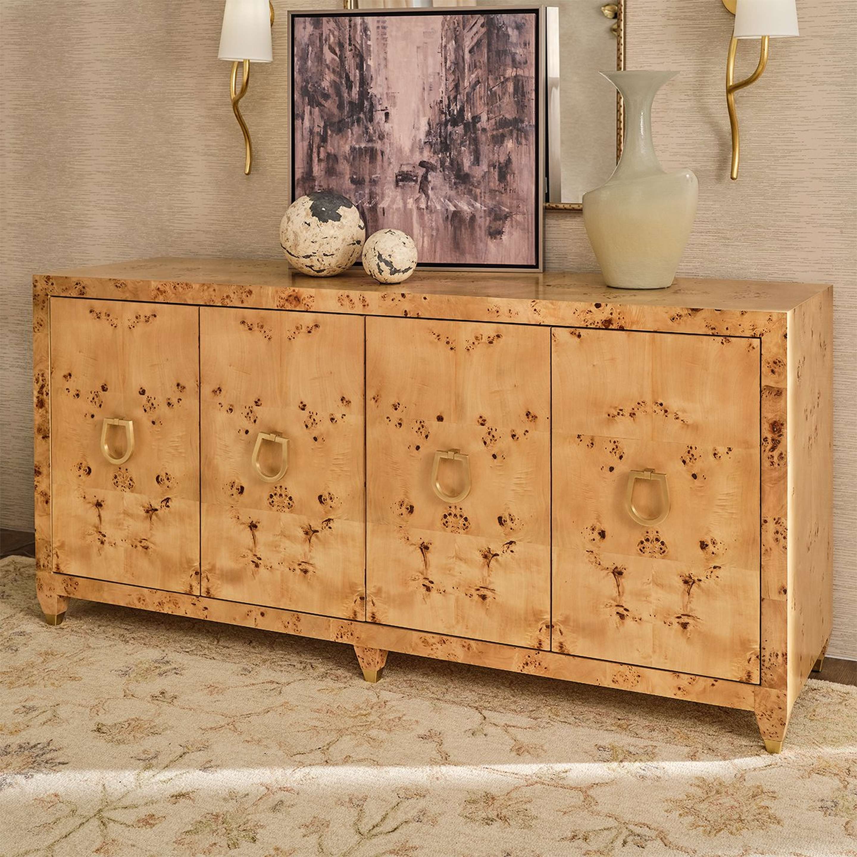 A Thornhill Buffet with Burl Wood color