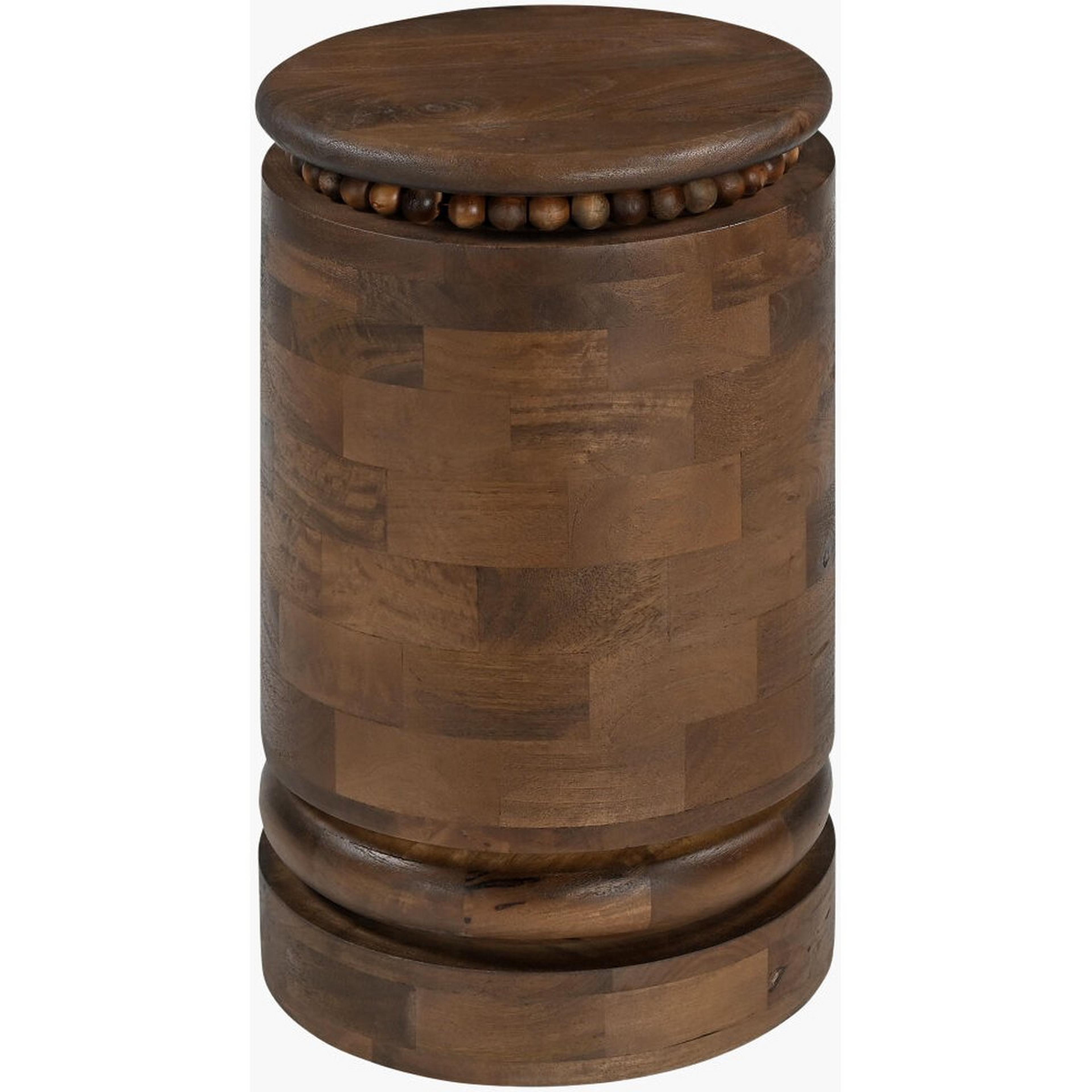 A Noma End Table with Dark Wood color