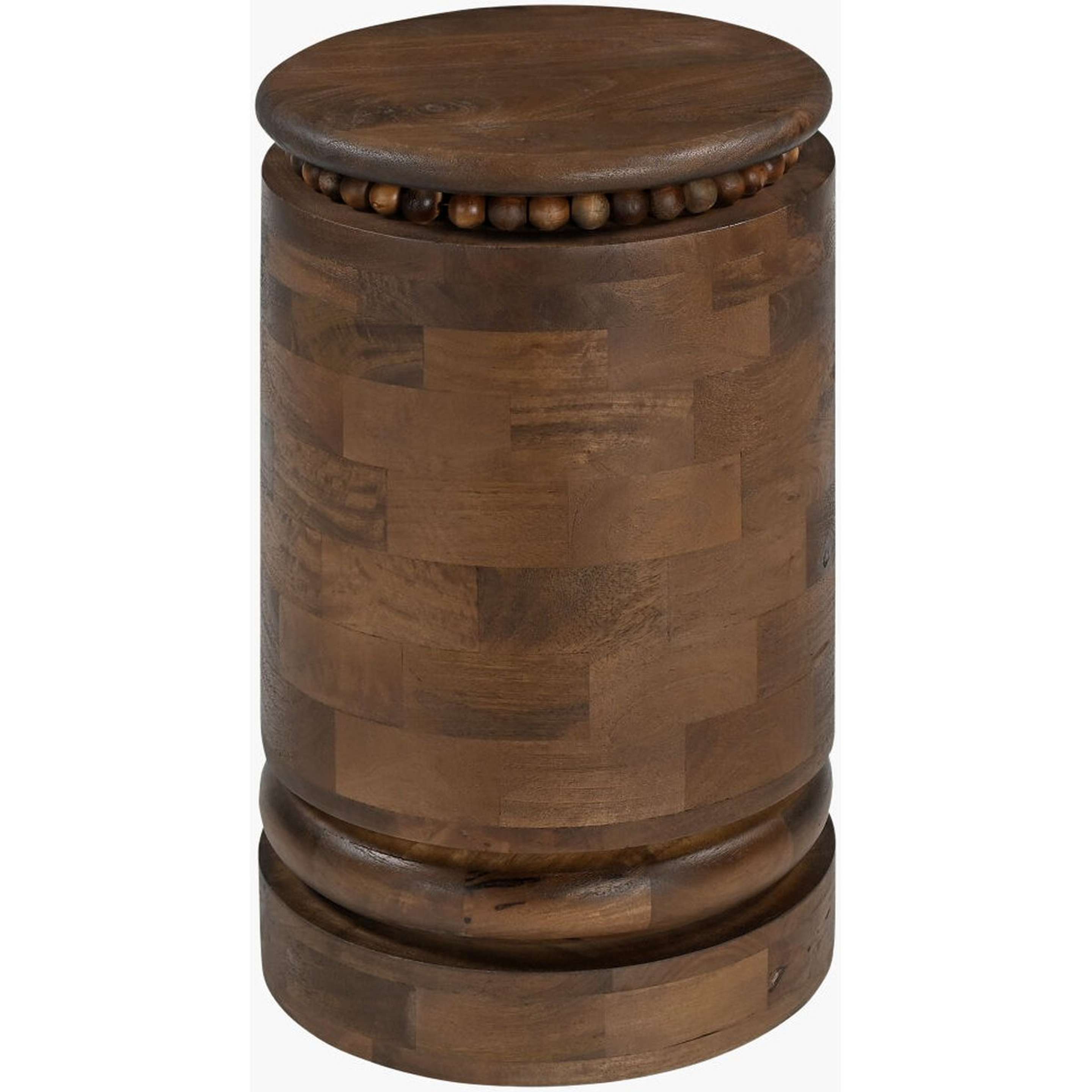 A Noma End Table with Dark Wood color