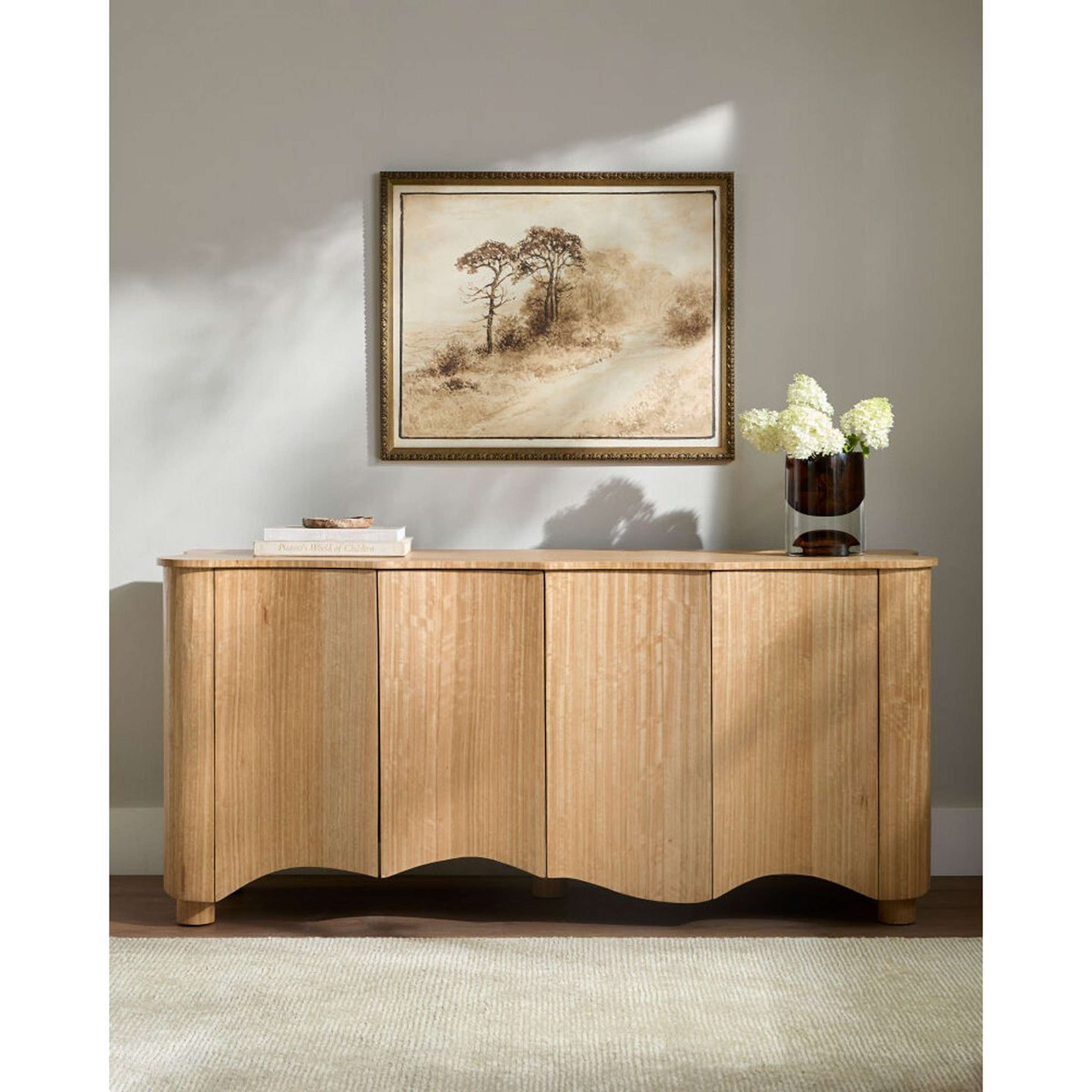 A Lincoln Sideboard with Natural Wood color