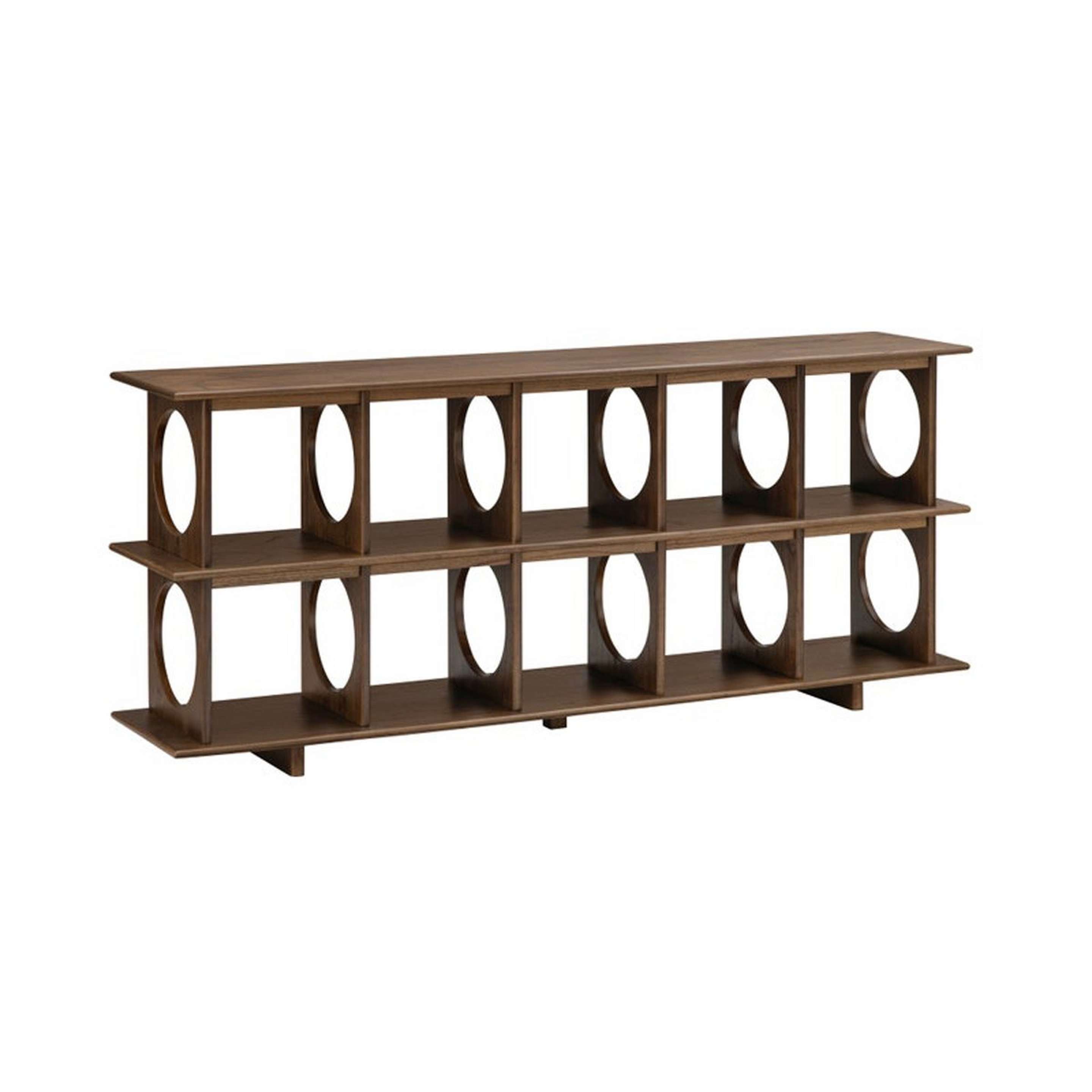 A Anahita Console Table with Dark Wood color