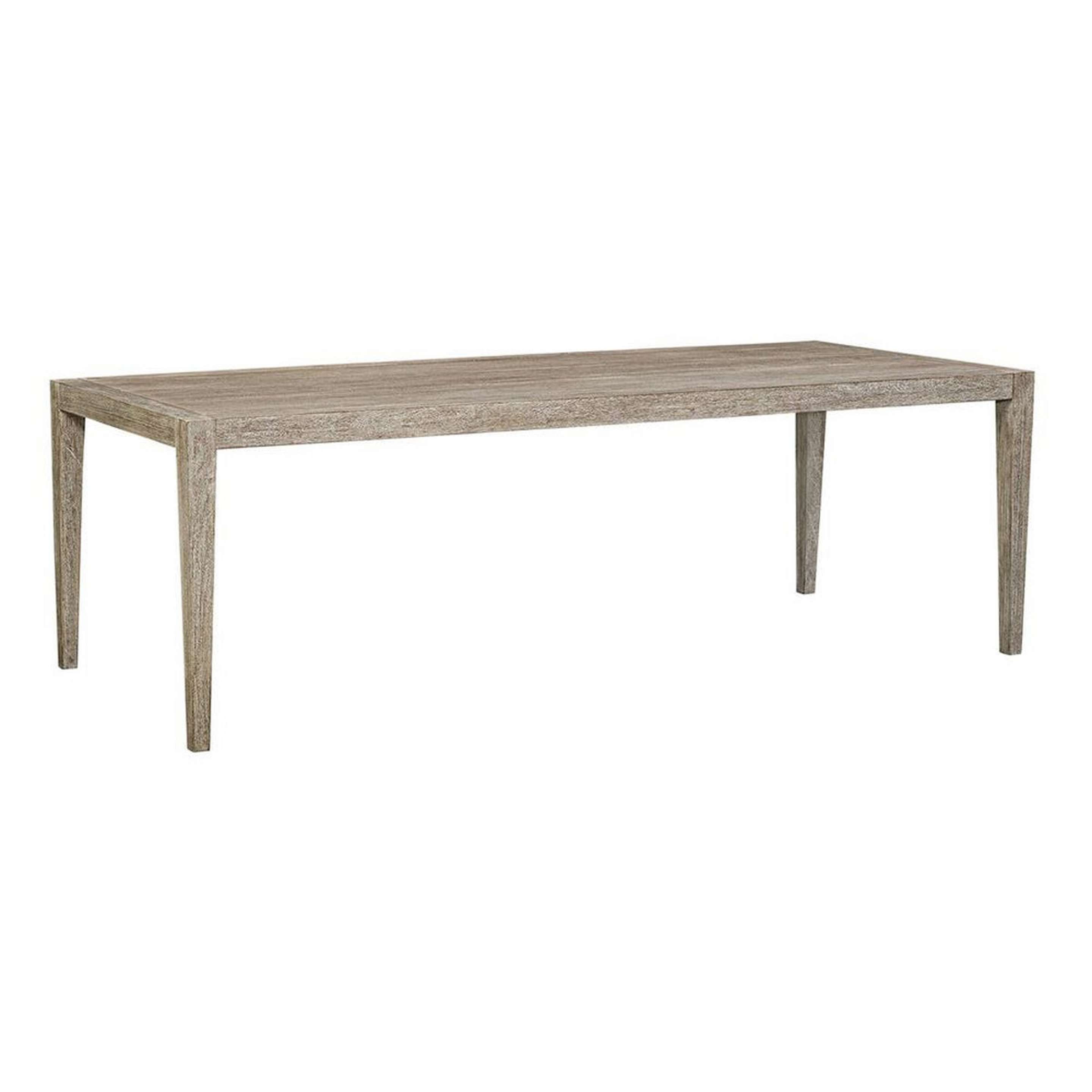 A Ephrain Indoor/Outdoor Dining Table with Cerused Mahogany color