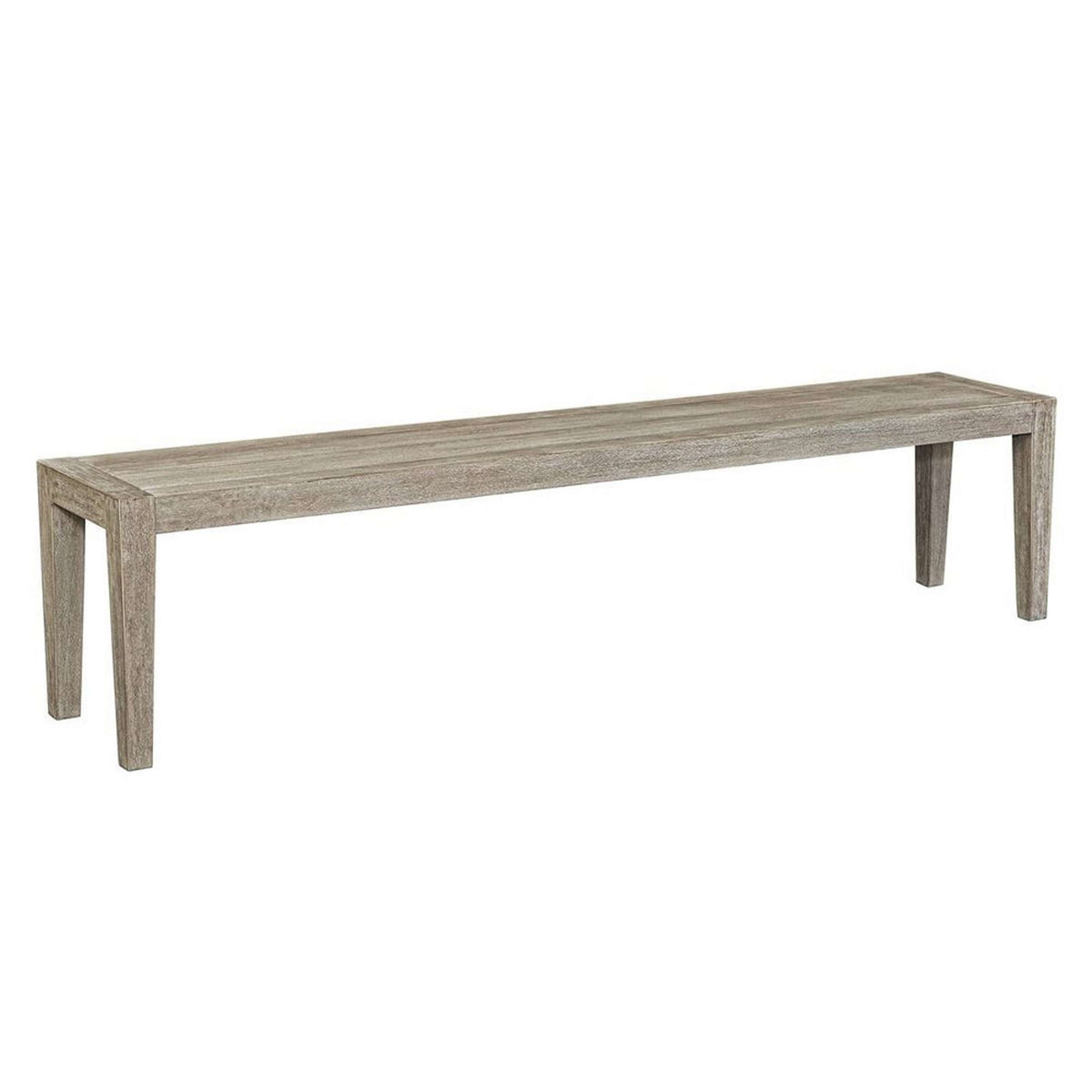 A Ephrain Indoor/Outdoor Bench with Cerused Mahogany color