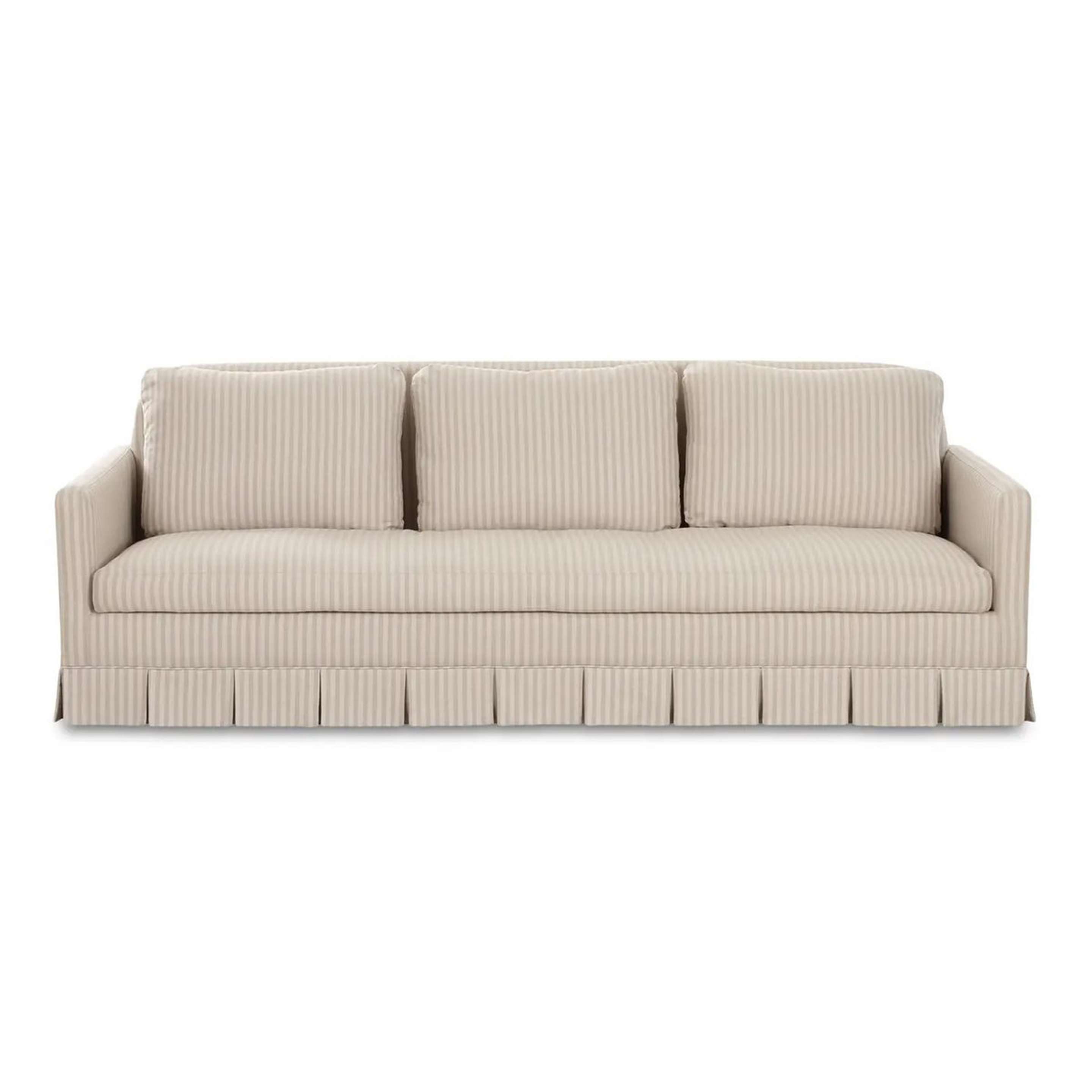 A Lolani Sofa with Beige Stripe color