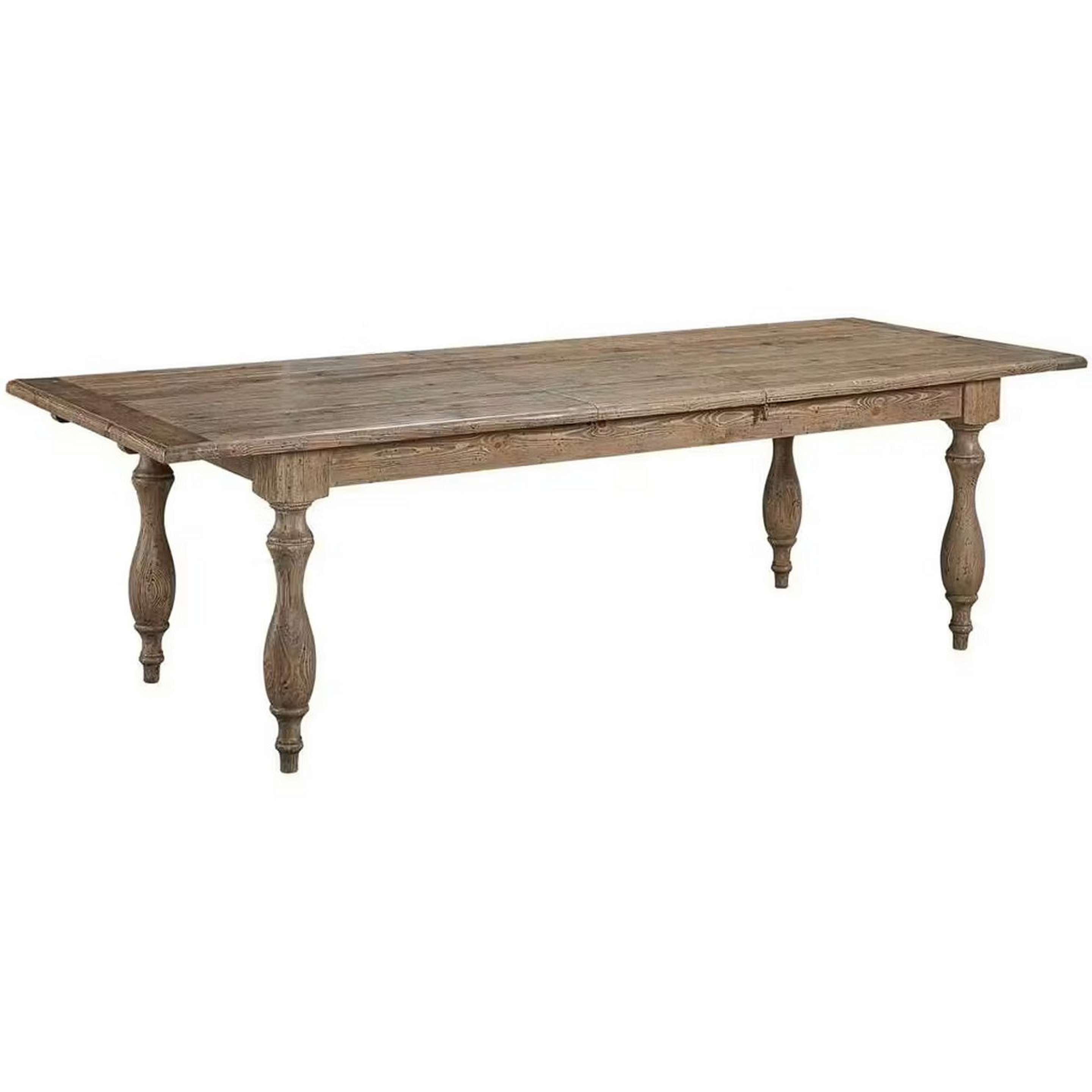 A Foxhaven Dining Table with Aged Pine color