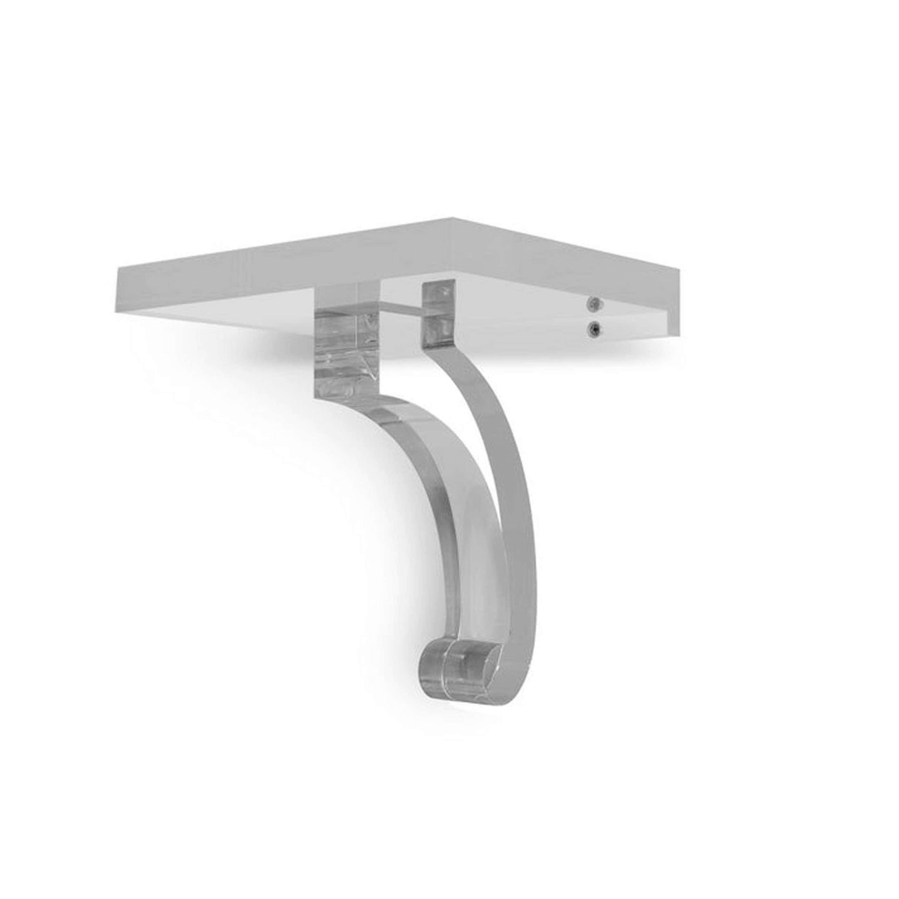 A Cedilla Shelf with Clear color