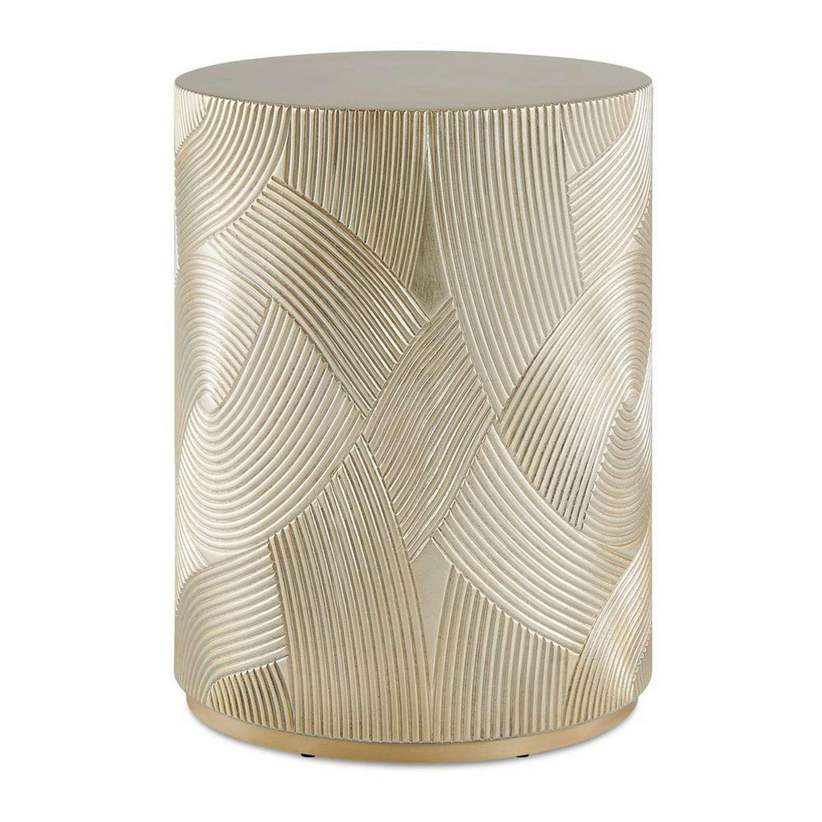 A Monaco Accent Table with Gold color