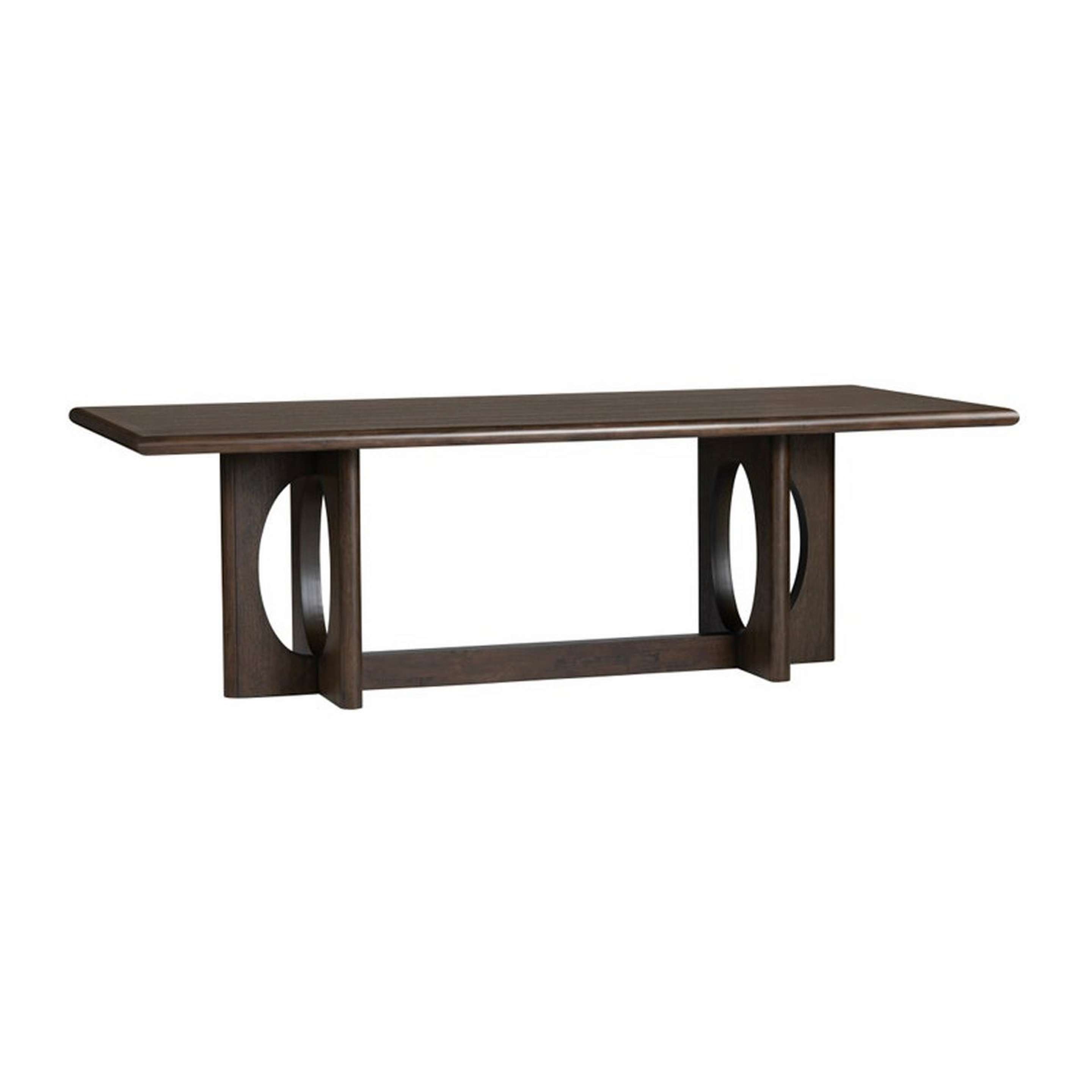 A Aspect Dining Table with Dark Wood color