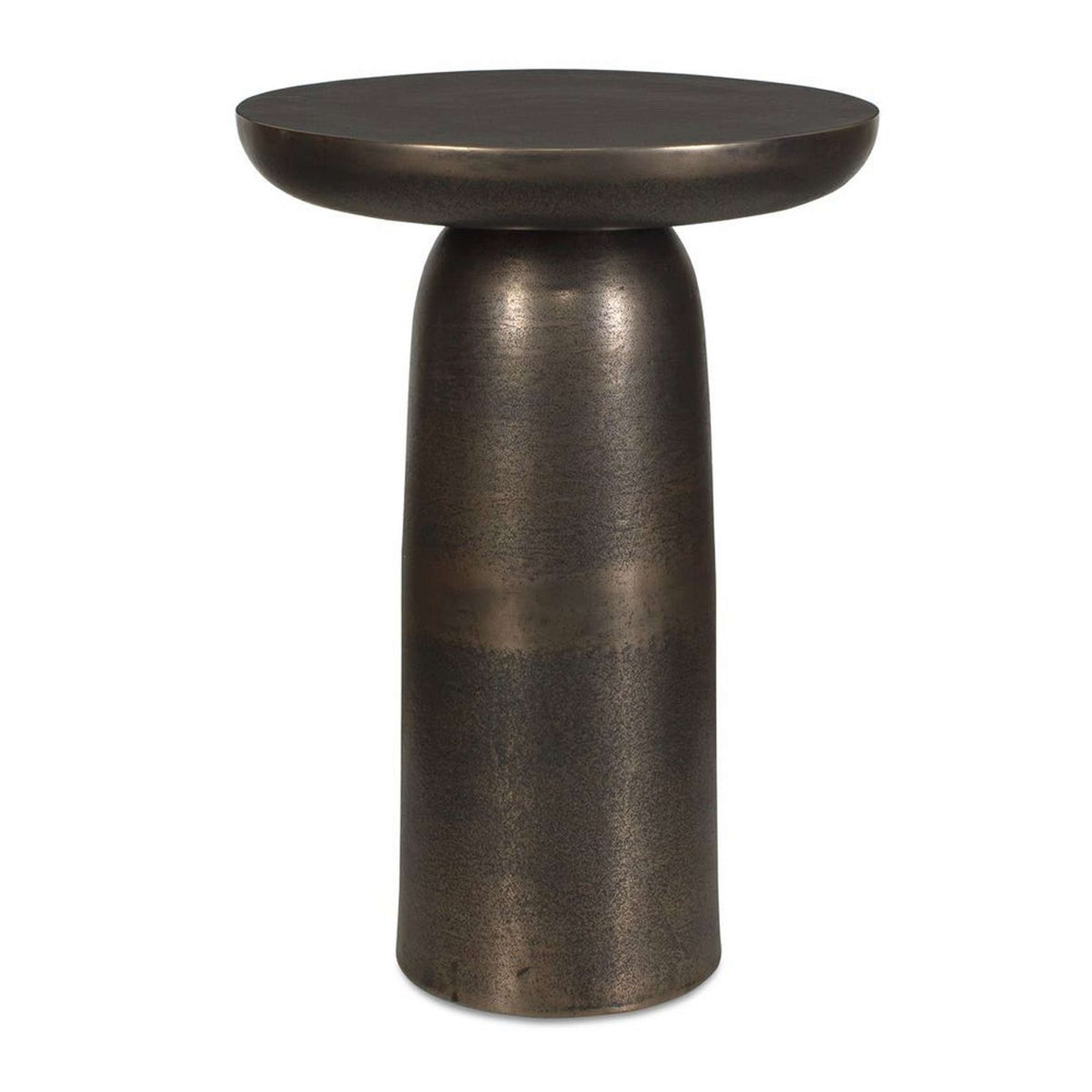 A Haskel Indoor / Outdoor Accent Table with Bronze color