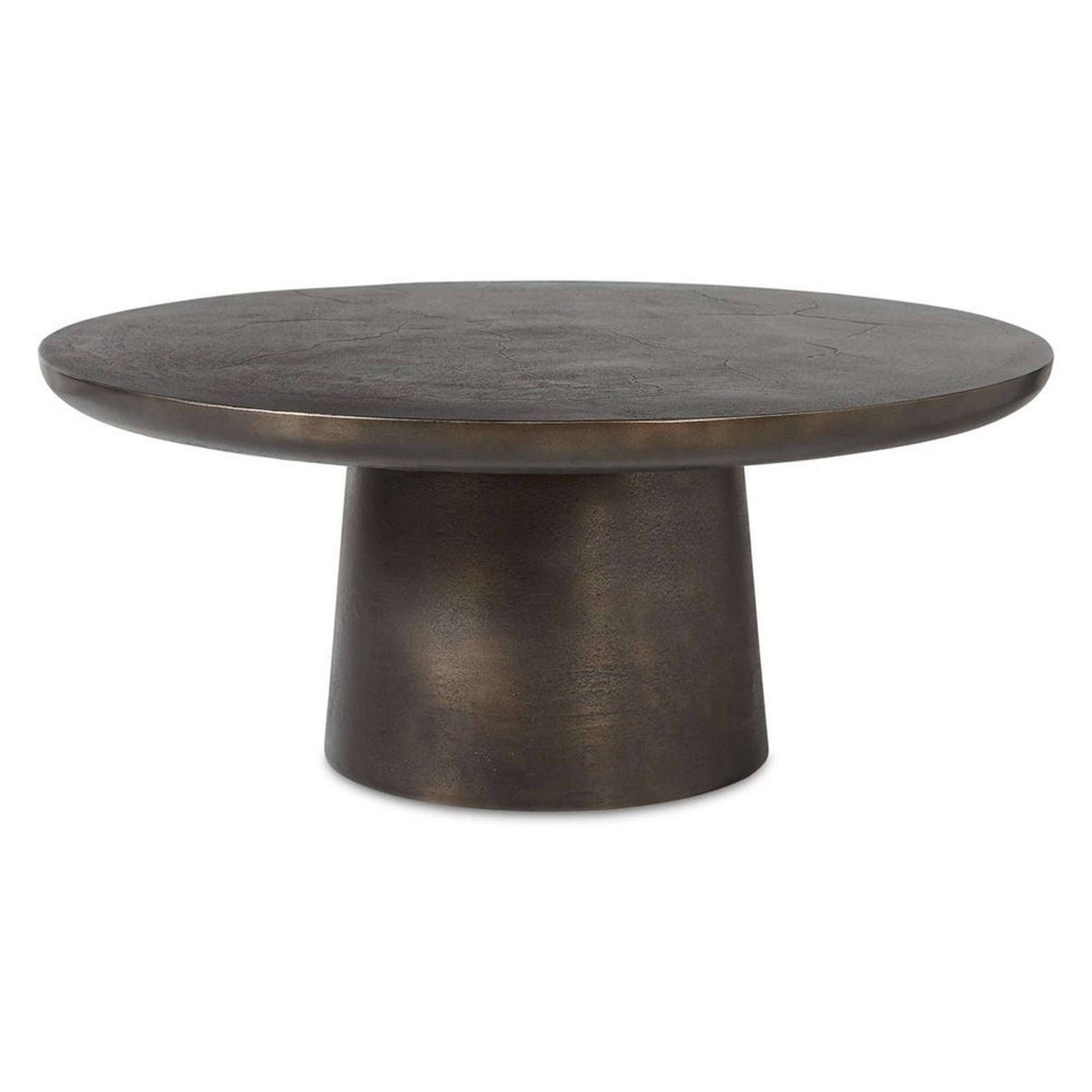 A Hiraya Outdoor Coffee Table with Bronze color