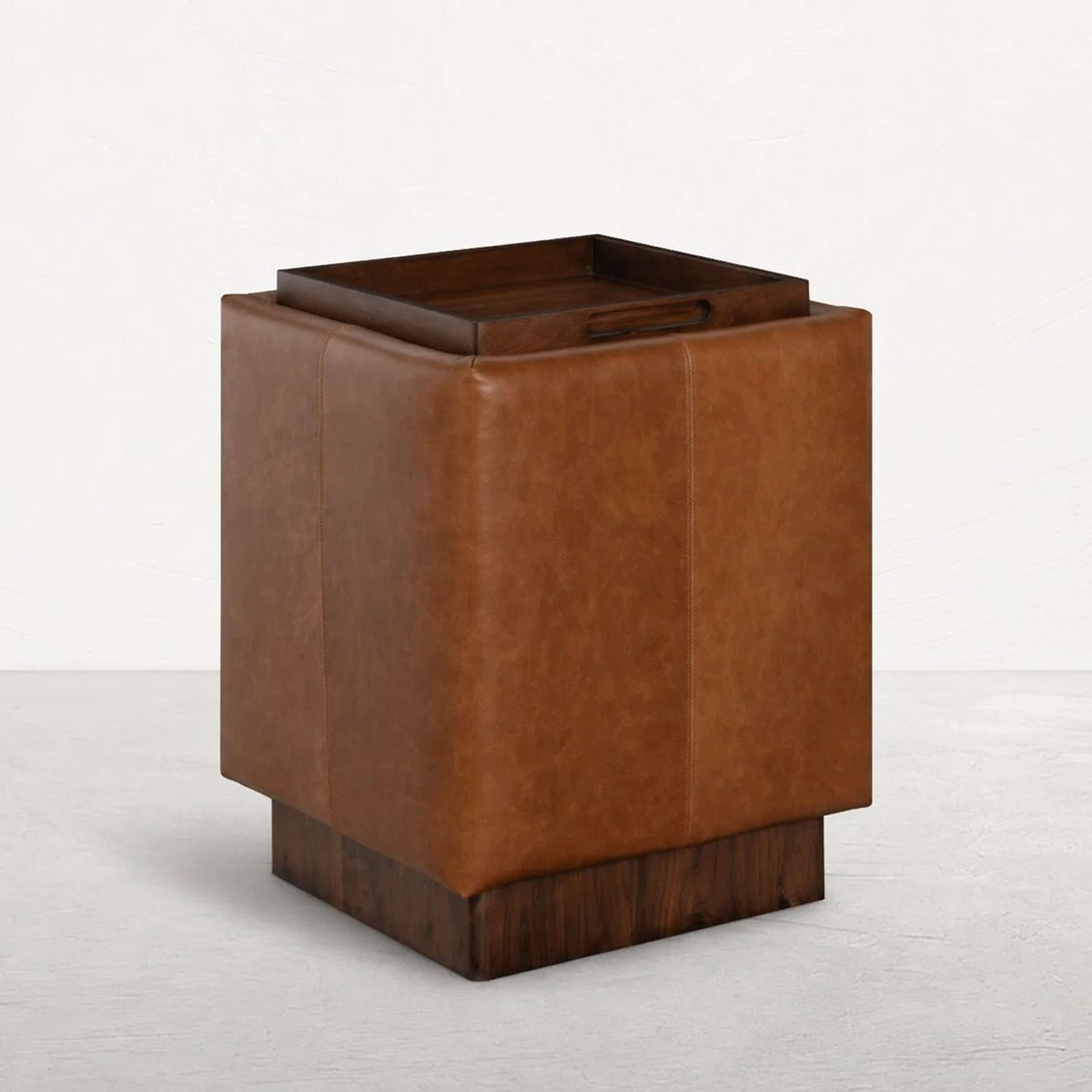 A Lazelle Side Table with Brown color