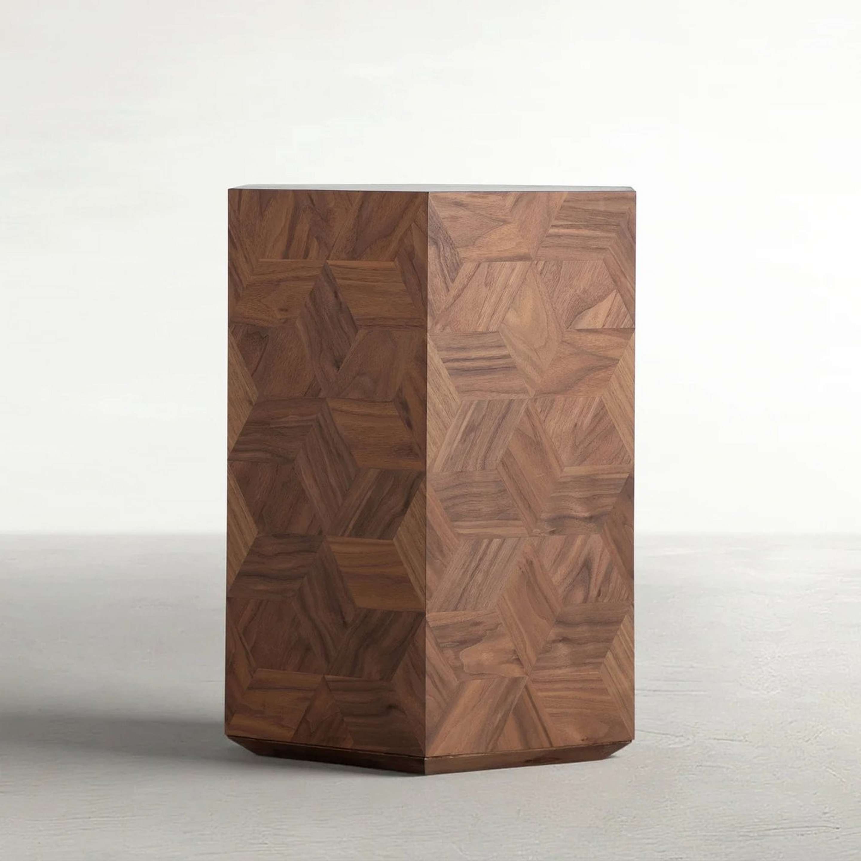 A Evaristo Side Table with Brown color